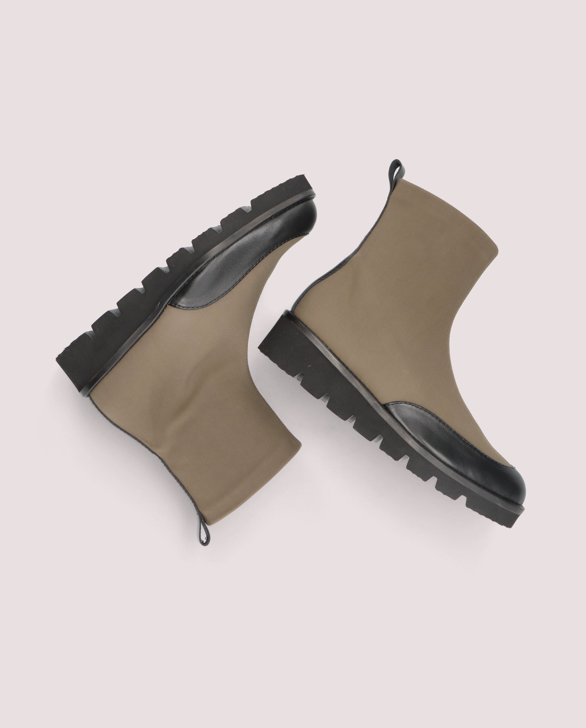 Bette Green Woven Ankle Boots