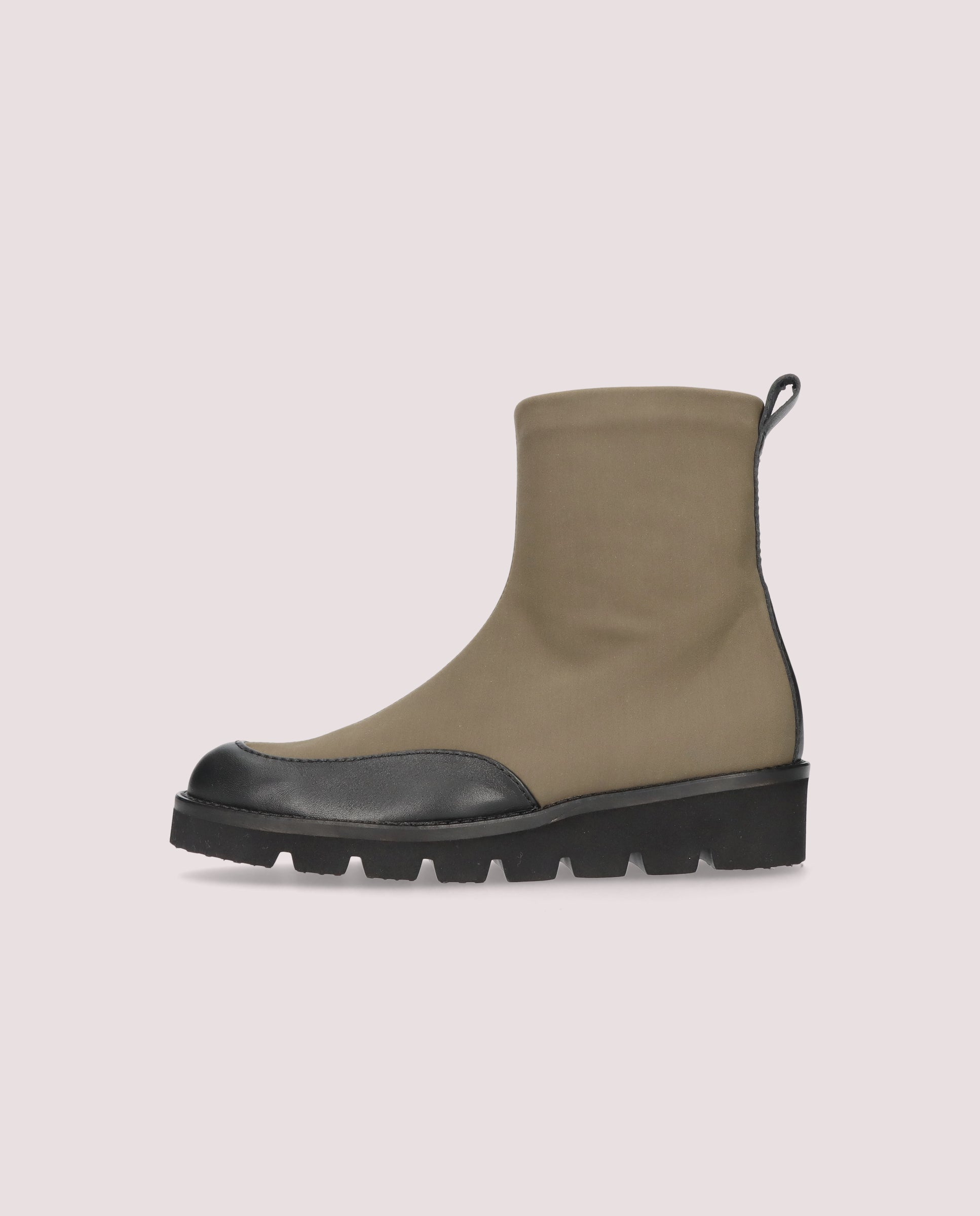 Bette Green Woven Ankle Boots