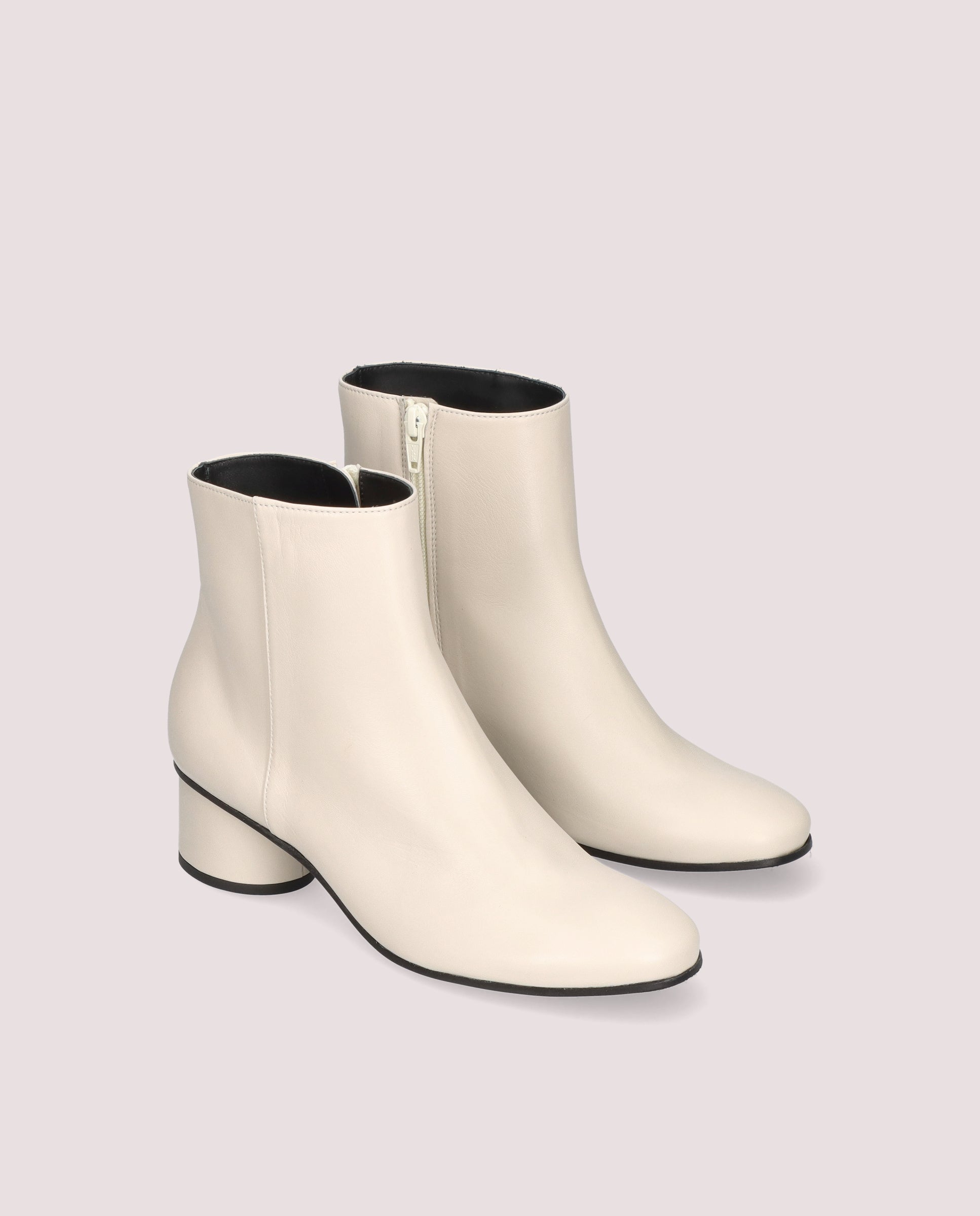 Jendayi White Leather Boots