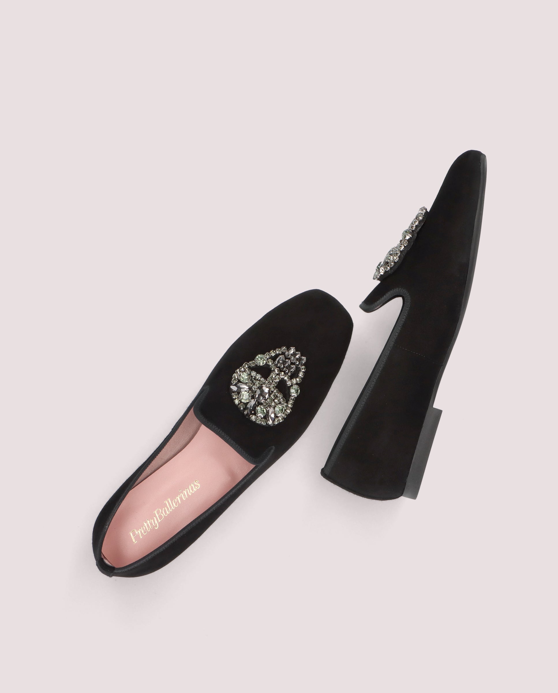 Carla Black Suede Loafers