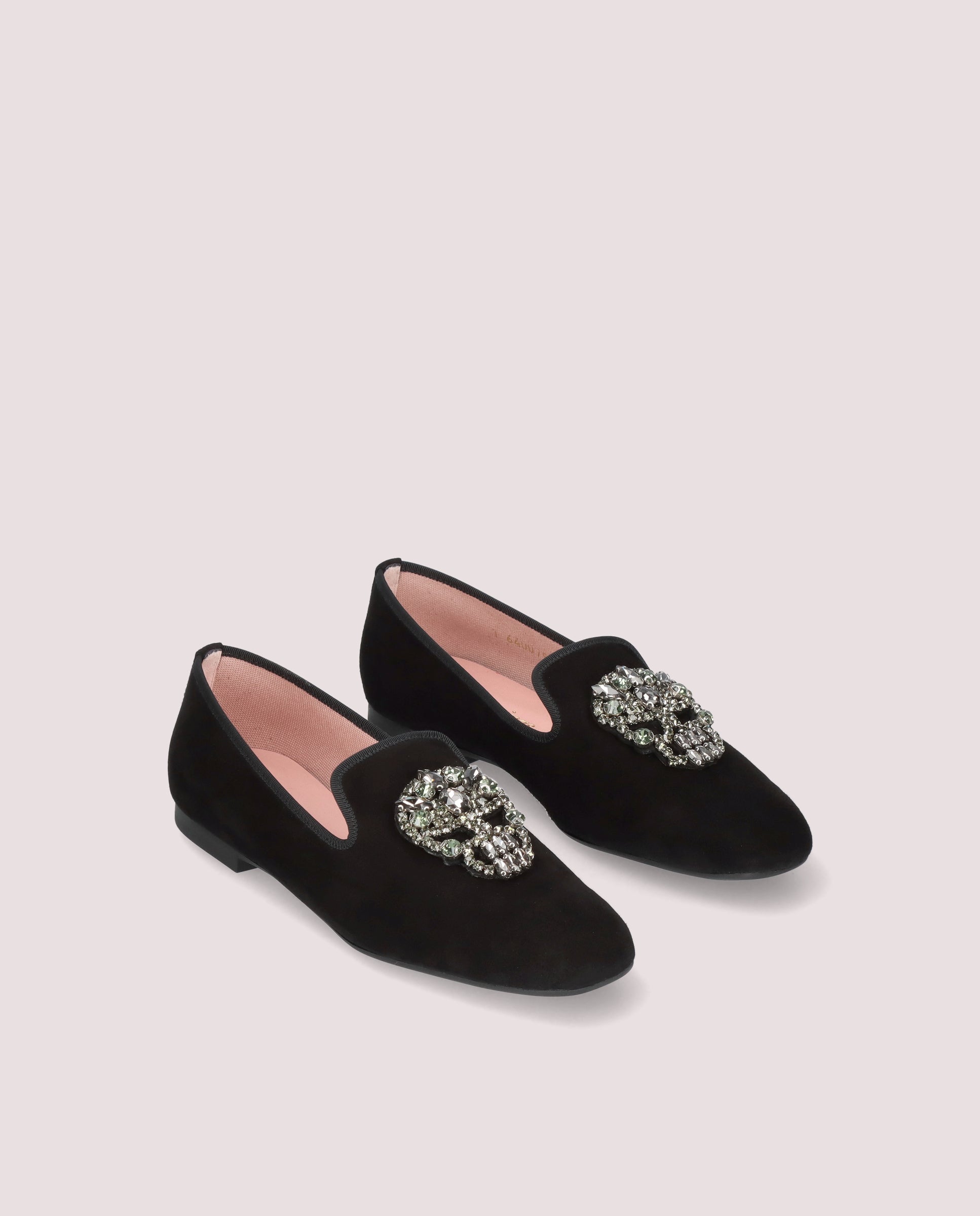 Carla Black Suede Loafers
