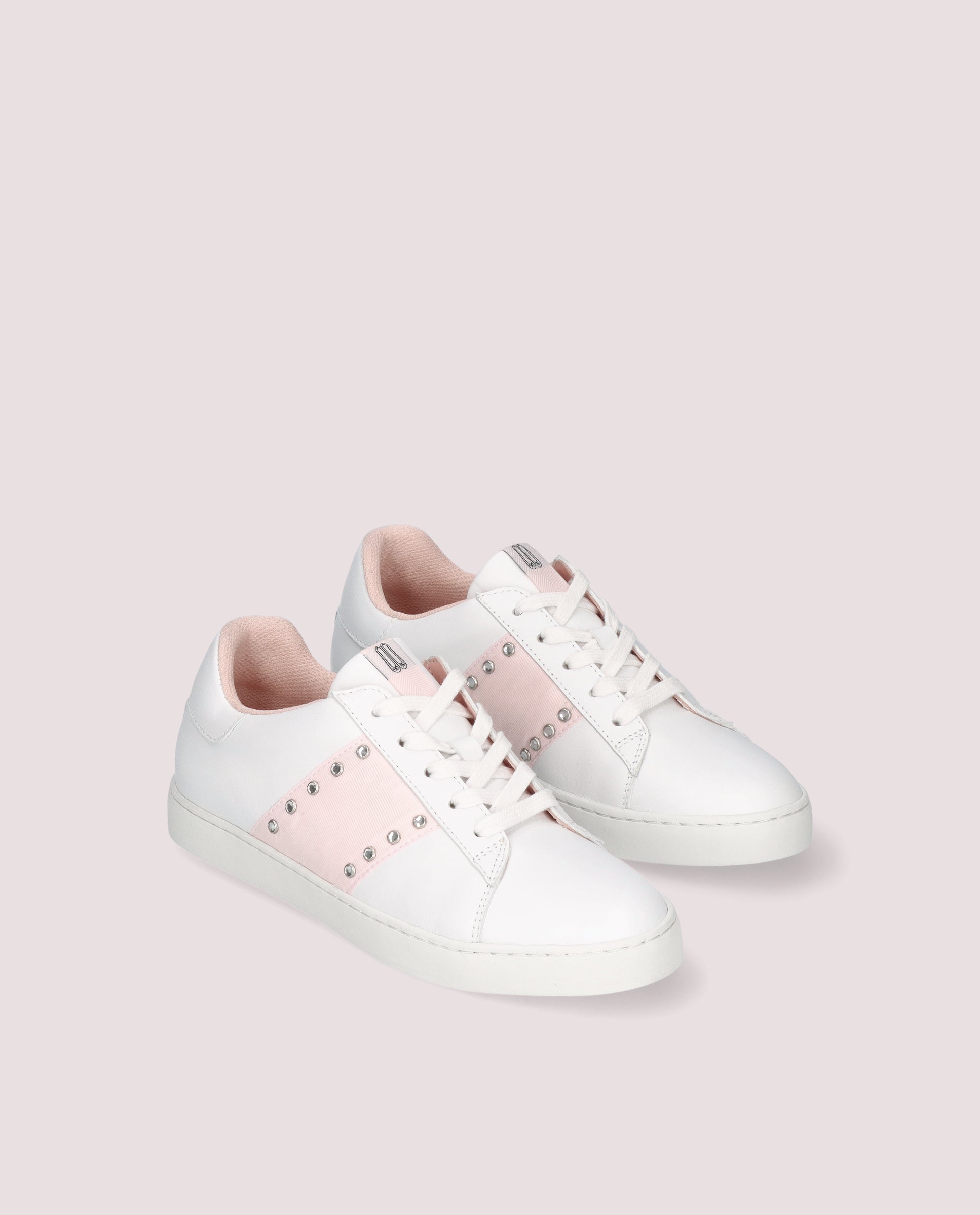 Cordelia White Leather Sports Shoes