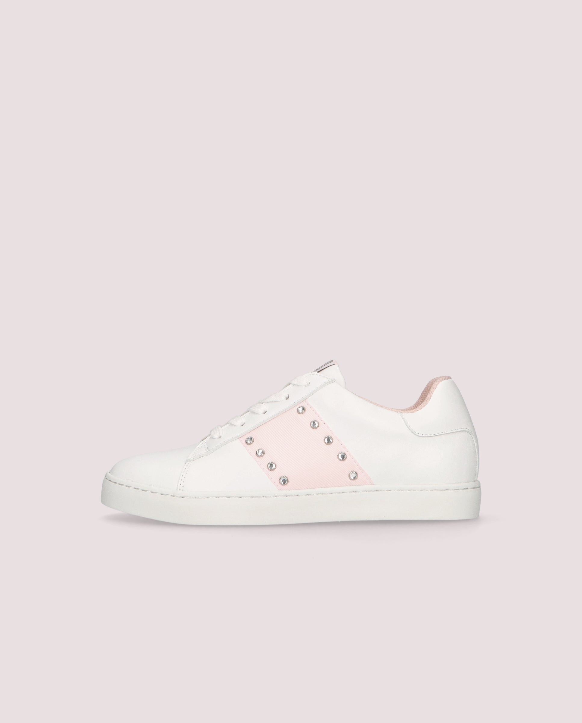 Cordelia White Leather Sports Shoes