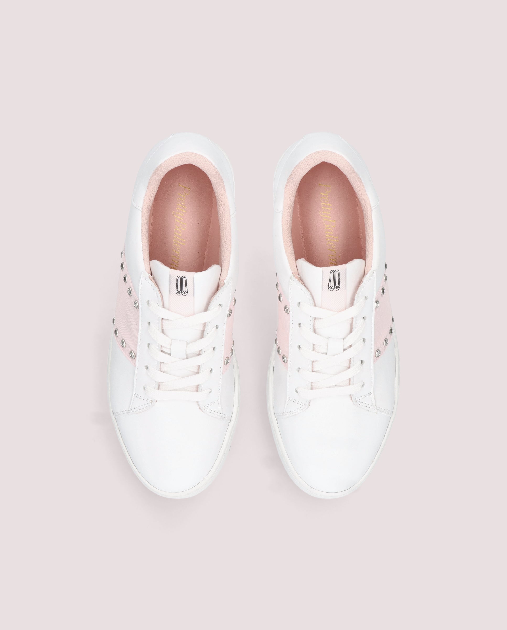 Cordelia White Leather Sports Shoes