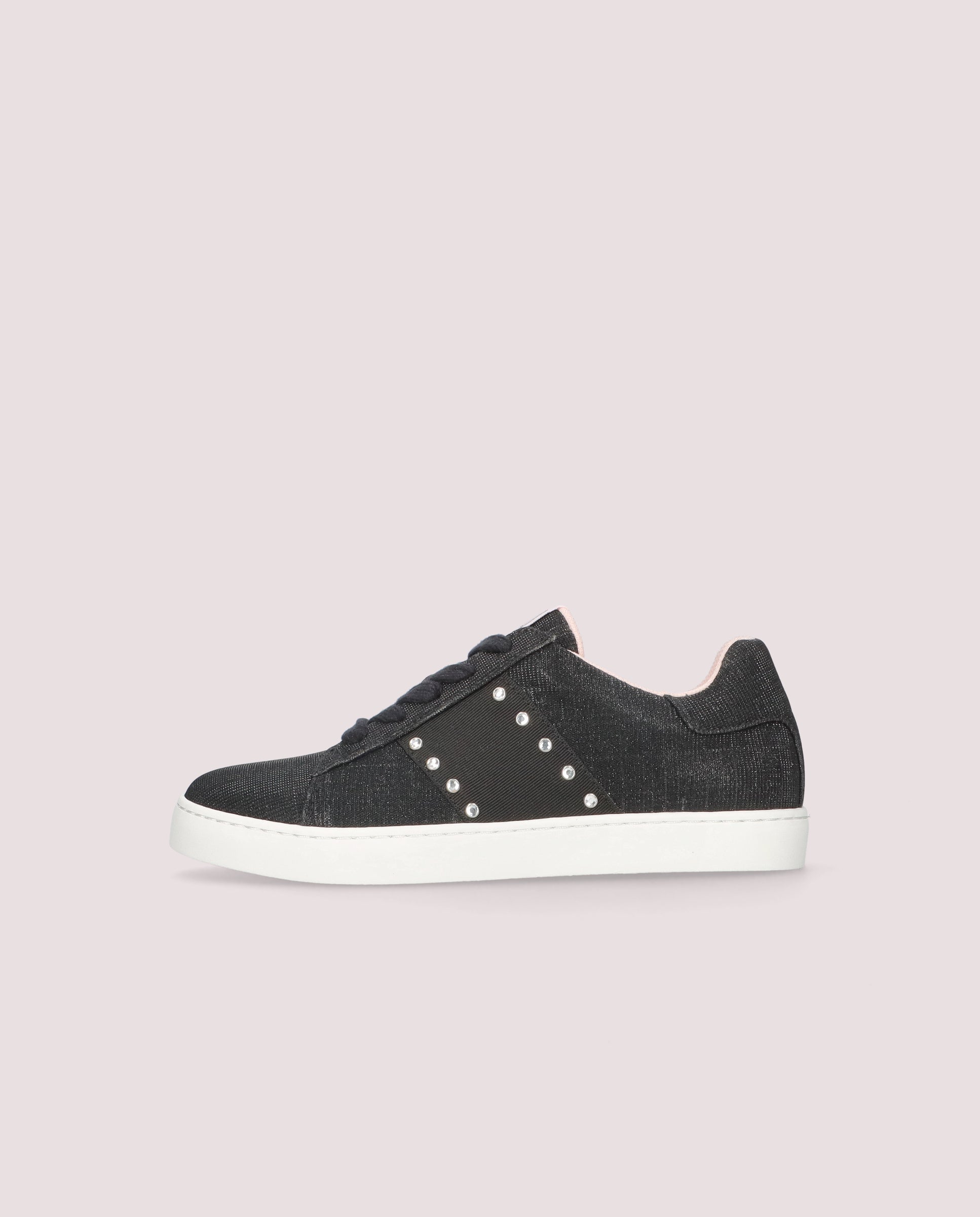 Cordelia Black Woven Sneakers