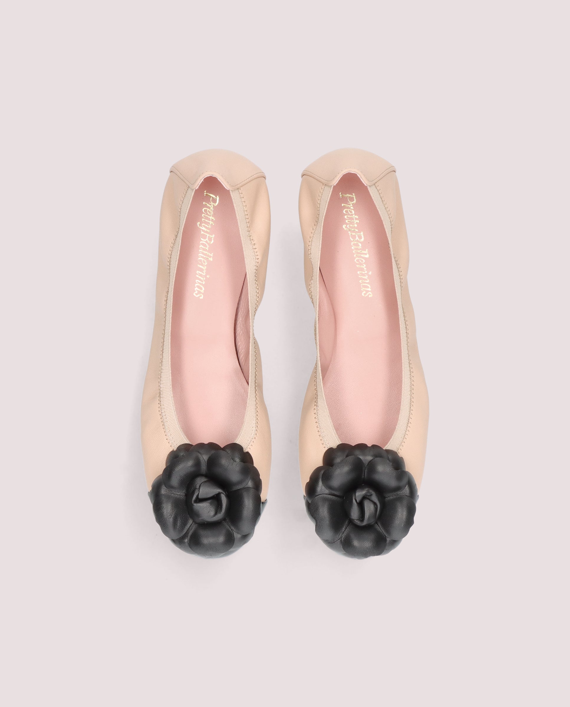 Shirley Beige Leather Ballerinas