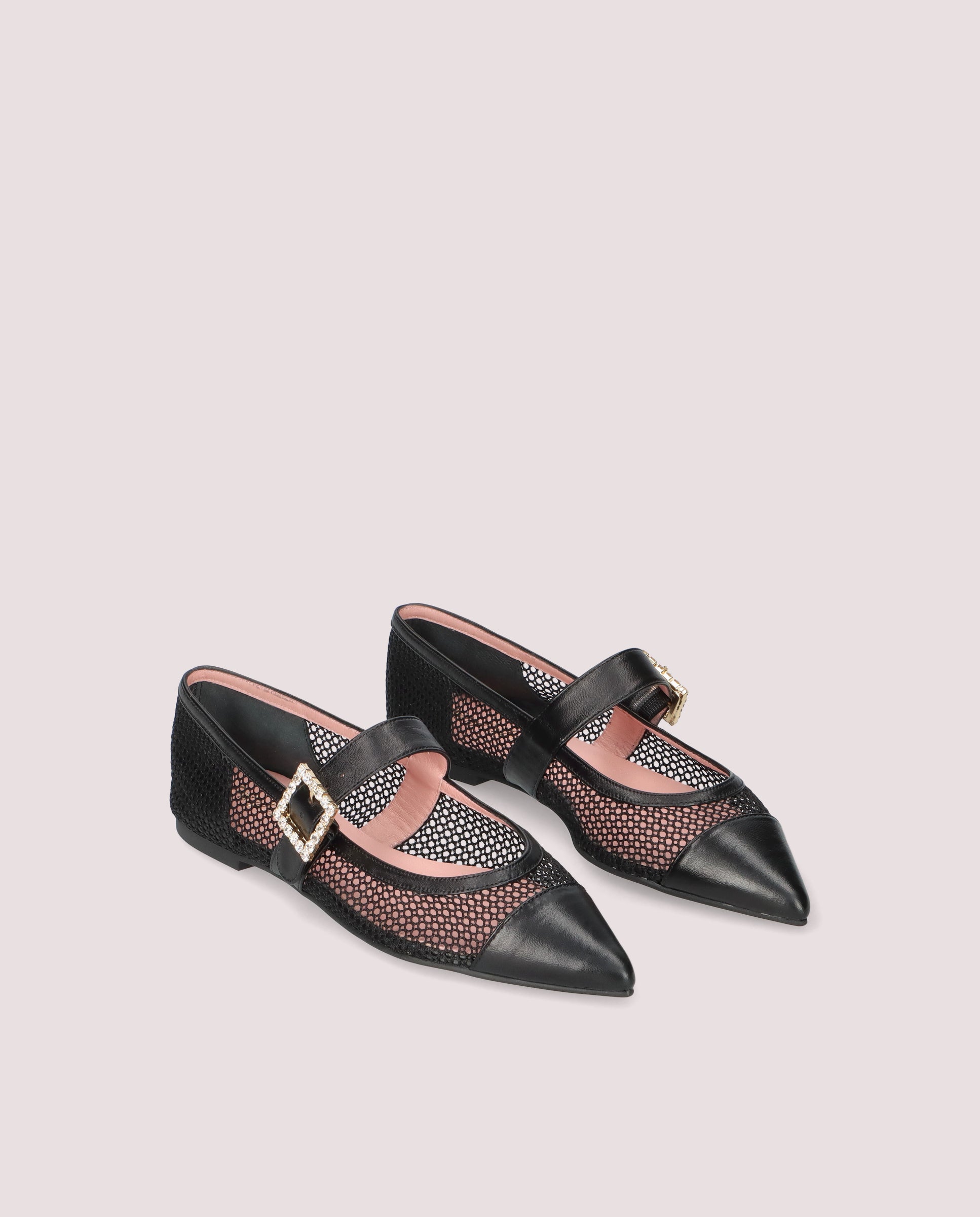 Ella Negros Red Ballerinas