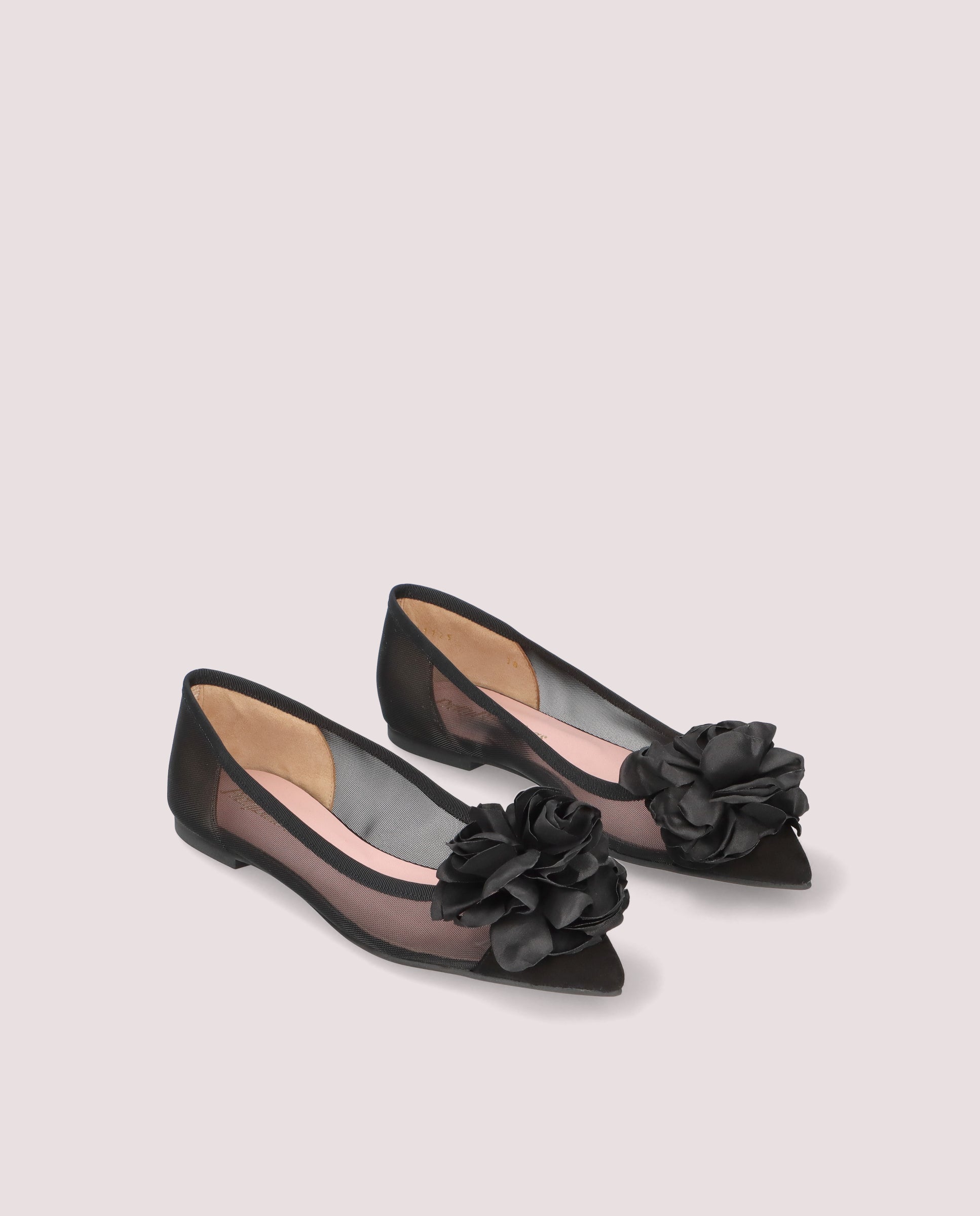 Ella Negros Red Ballerinas