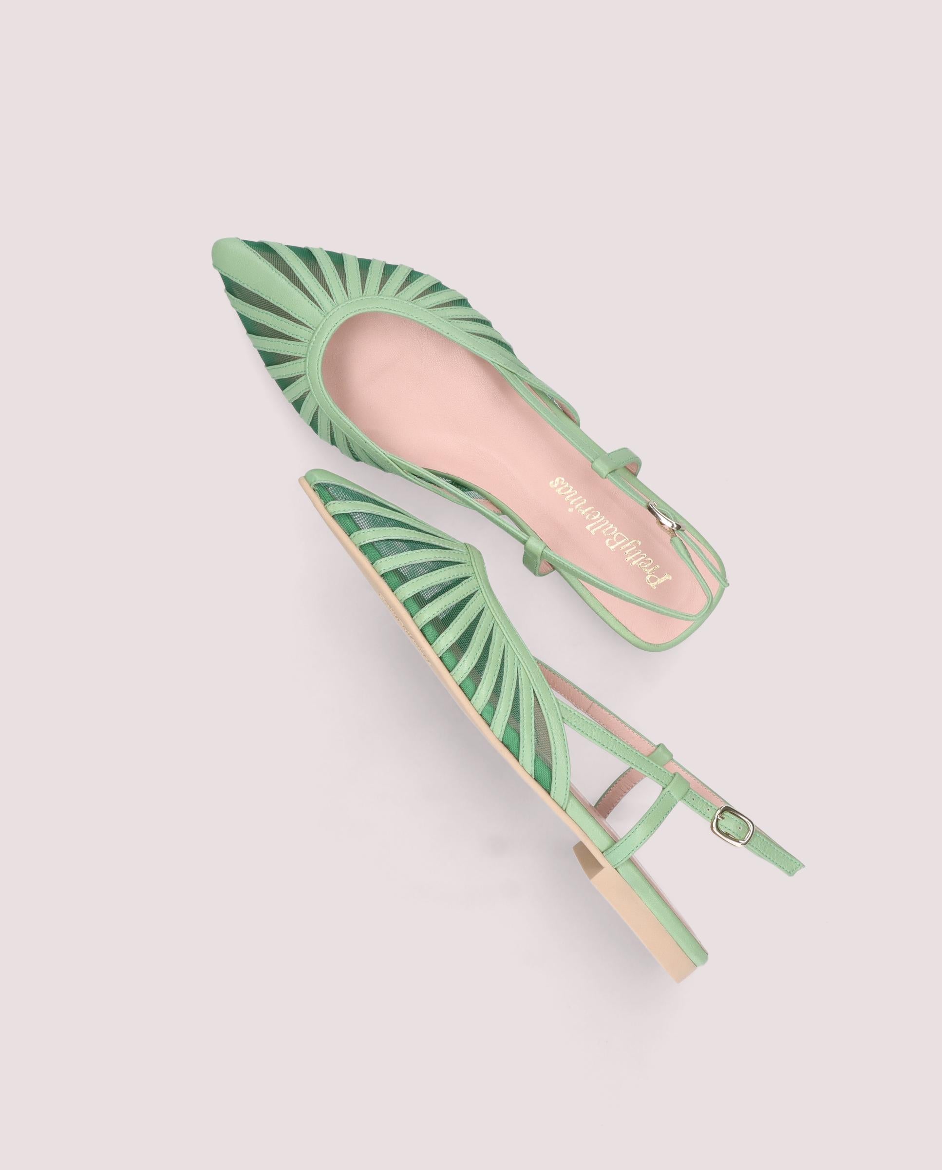 Yvette Verdes Red Ballerinas