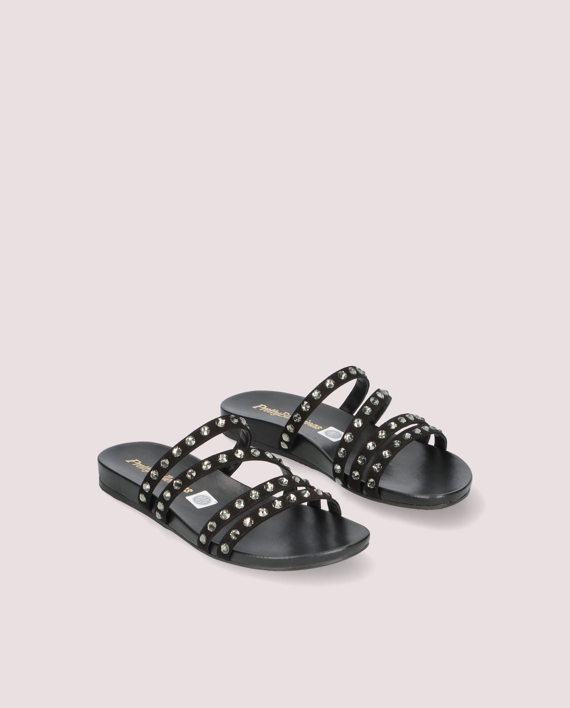 Black Suede Ivy Sandals