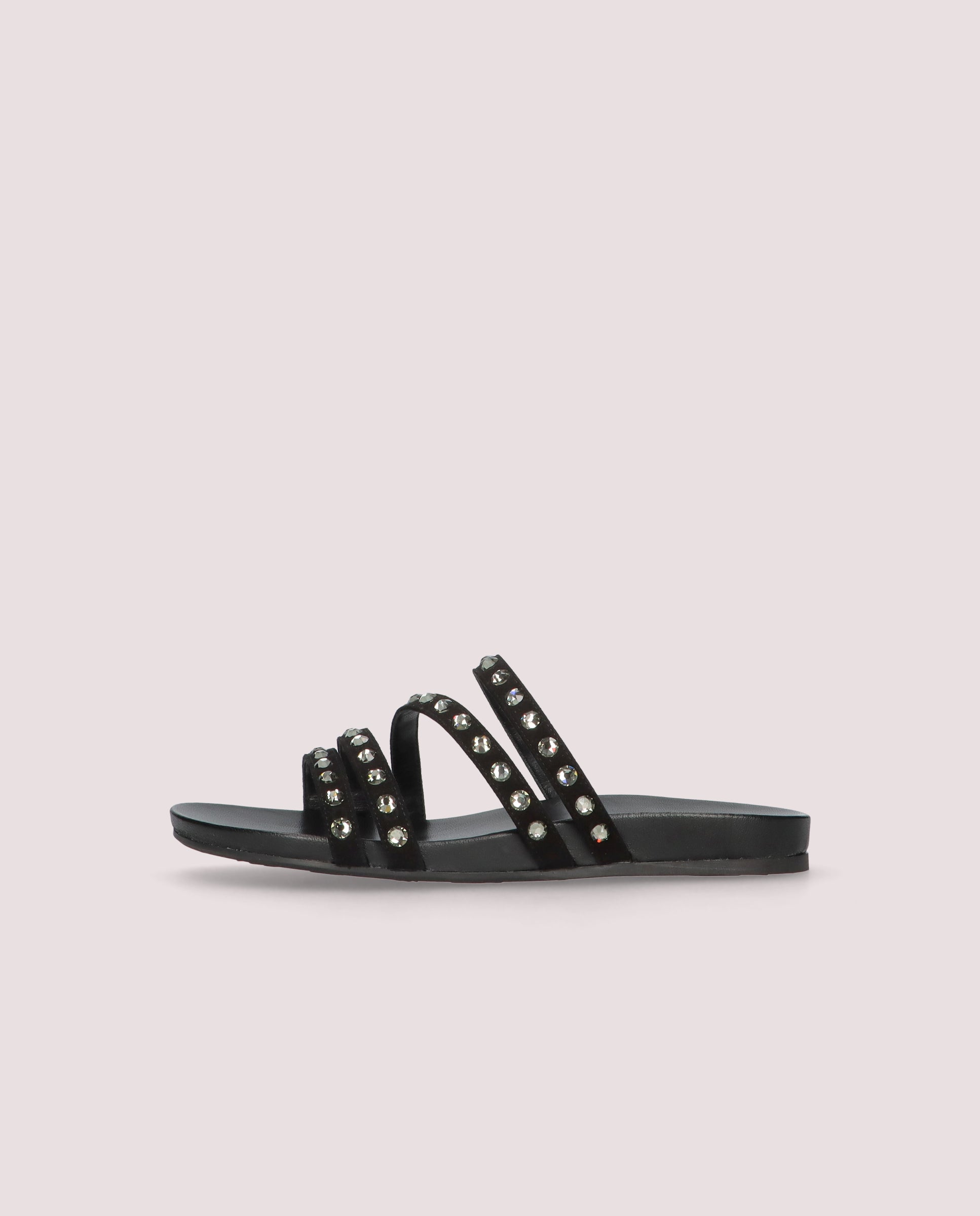 Black Suede Ivy Sandals