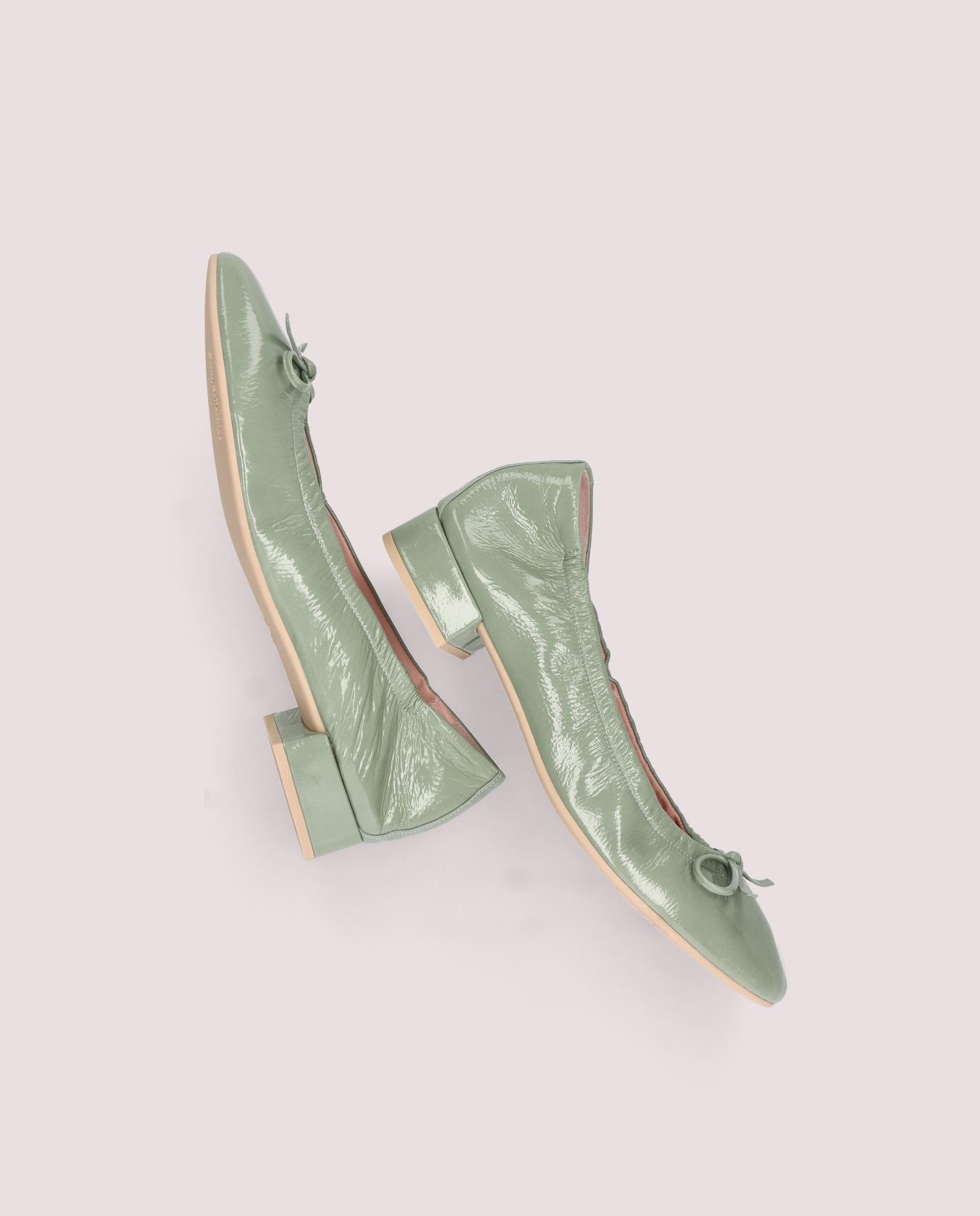 Gretschen Green Patent Leather Salon