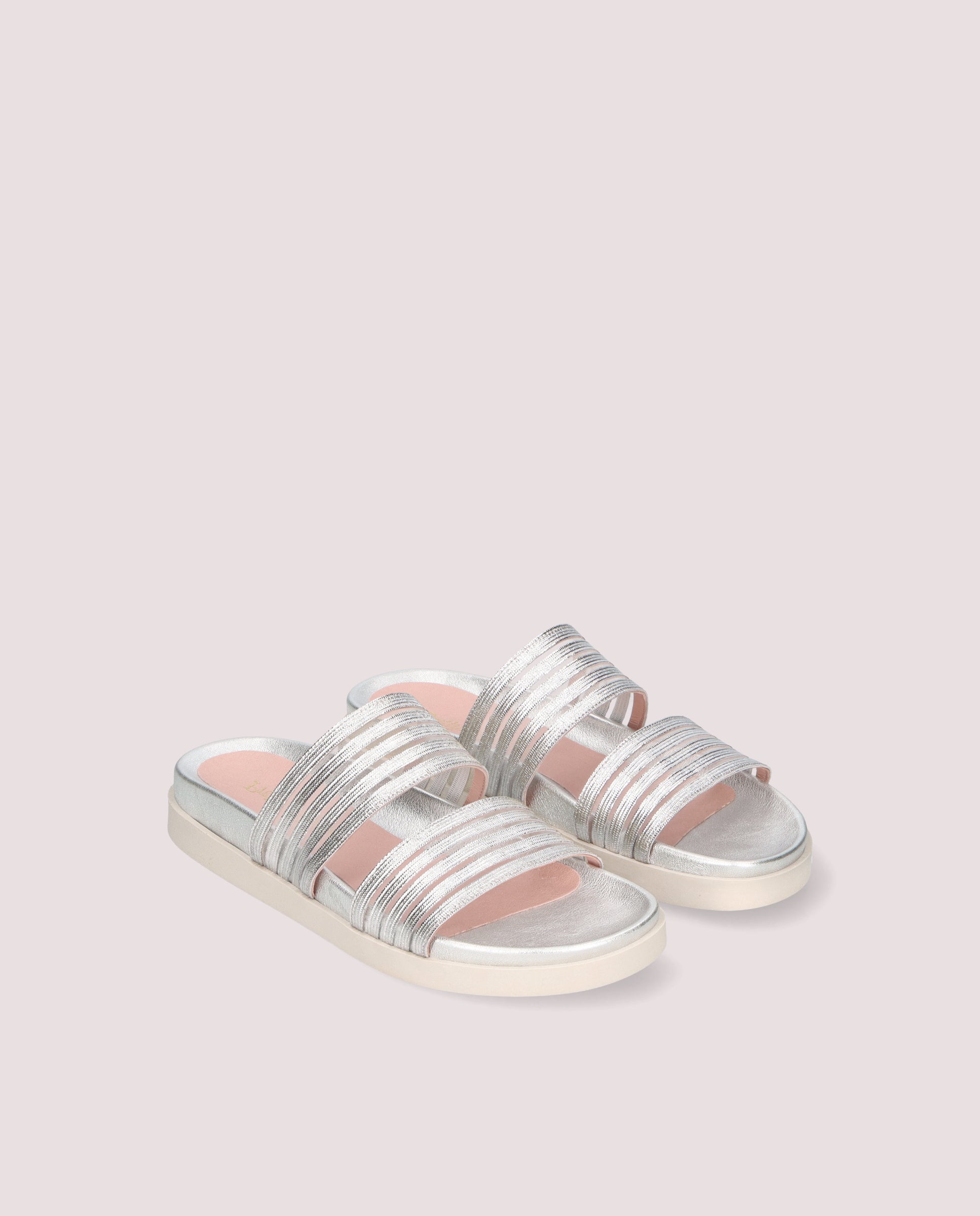 Singer Silver Woven Sandals