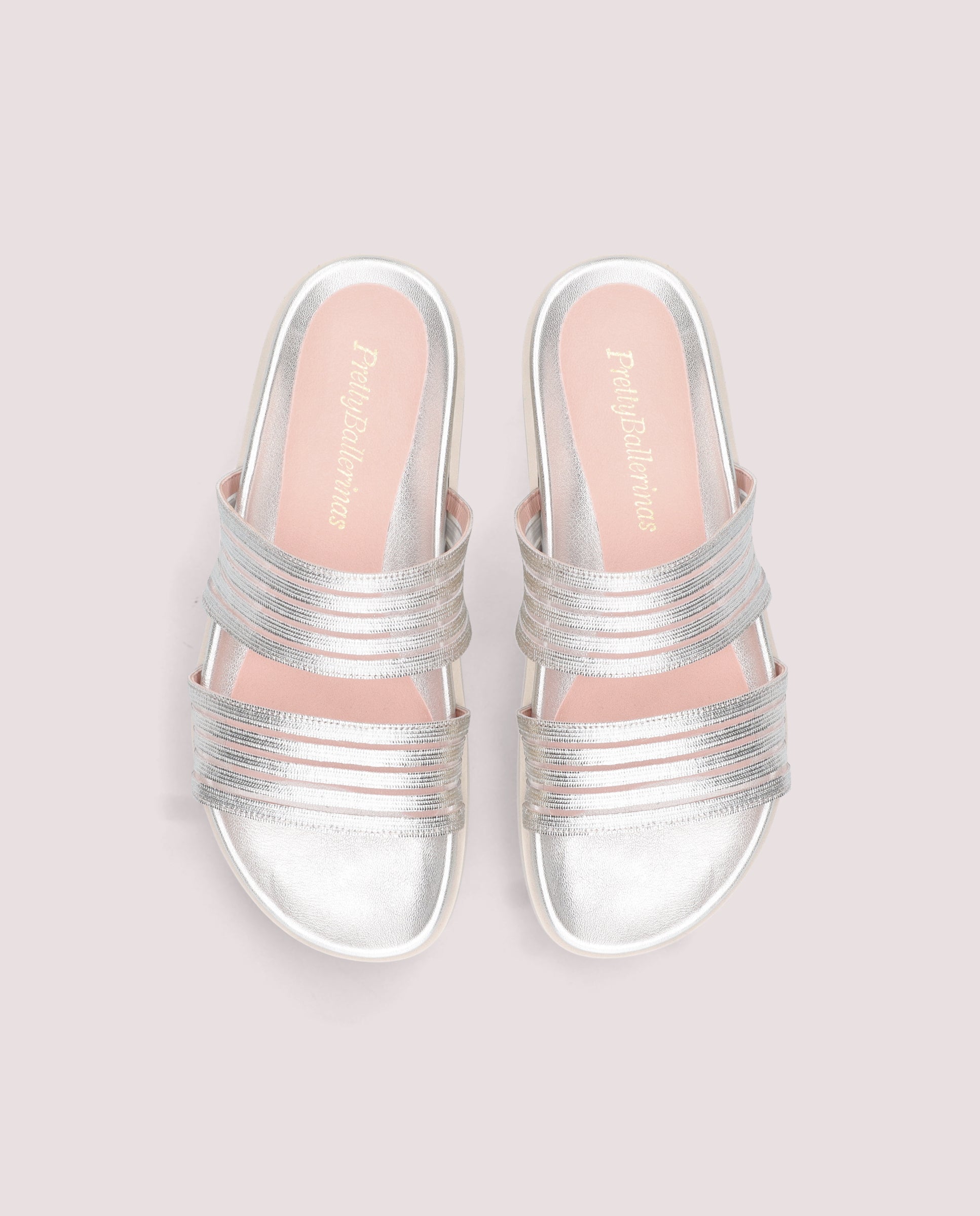 Singer Silver Woven Sandals
