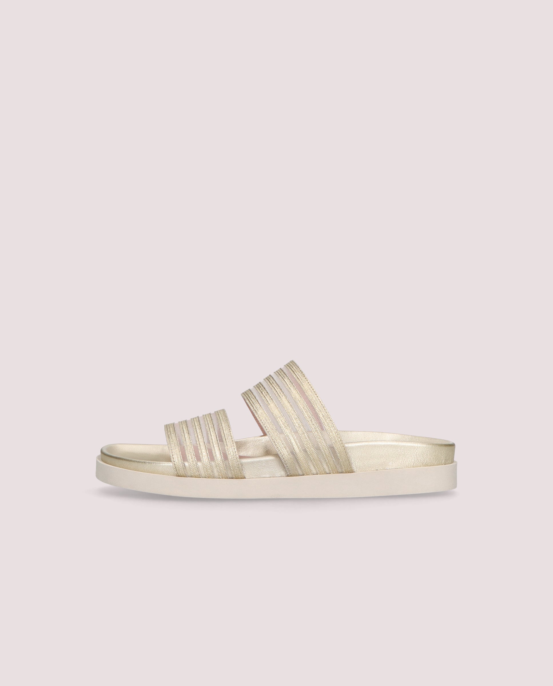 Sandalias Singer Dorados Tejidos