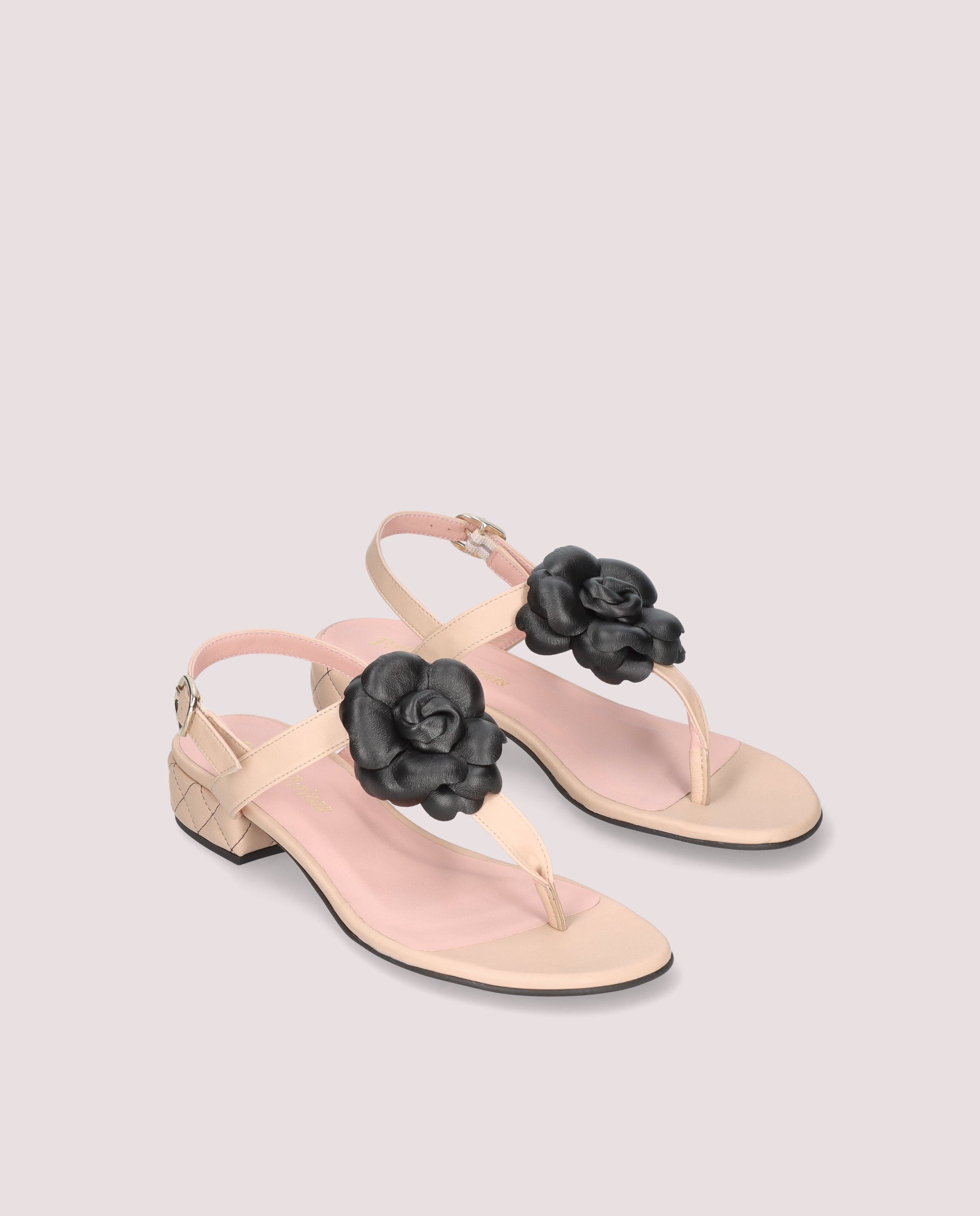 Lulu Beige Leather Sandals