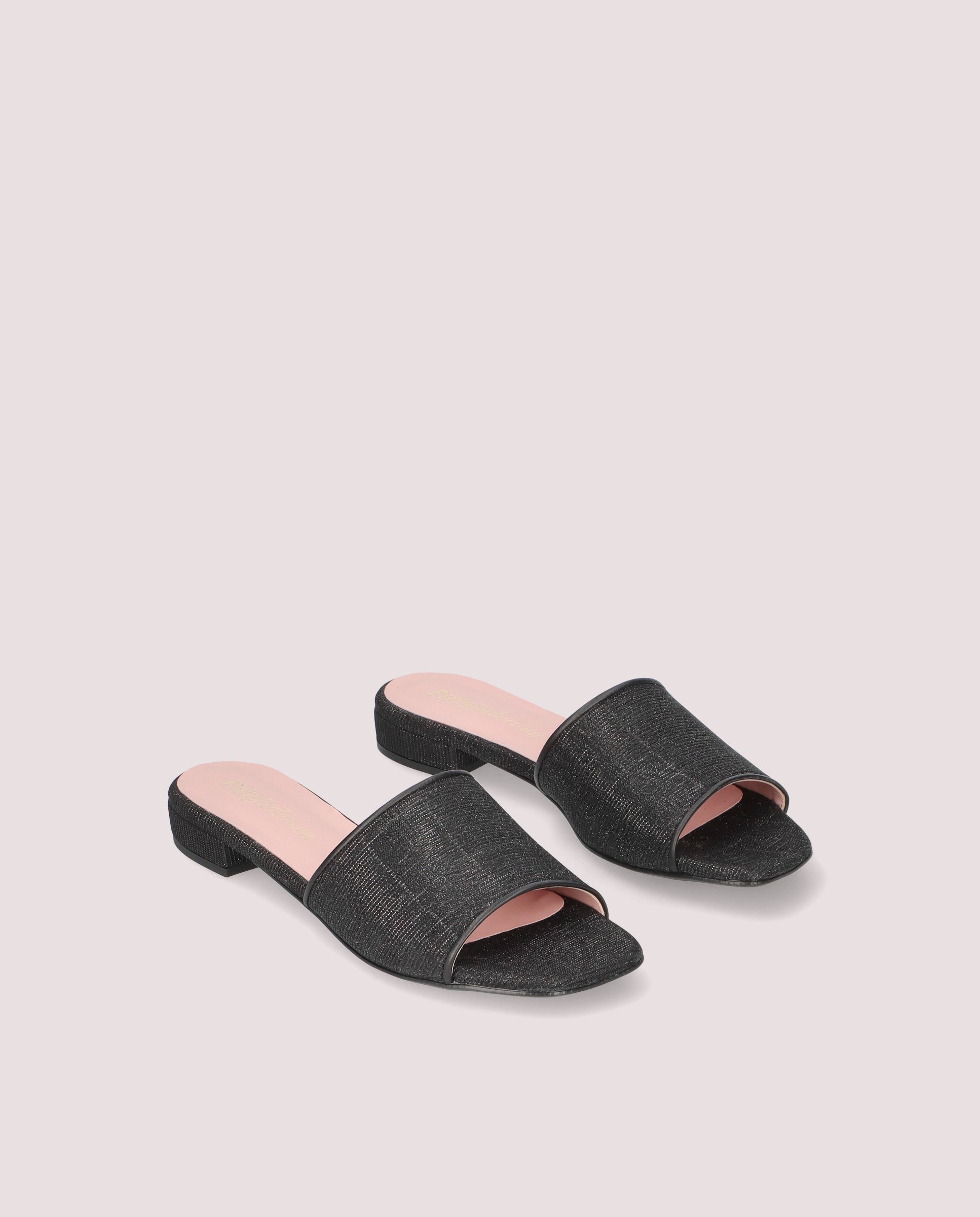Olivia Black Woven Sandals