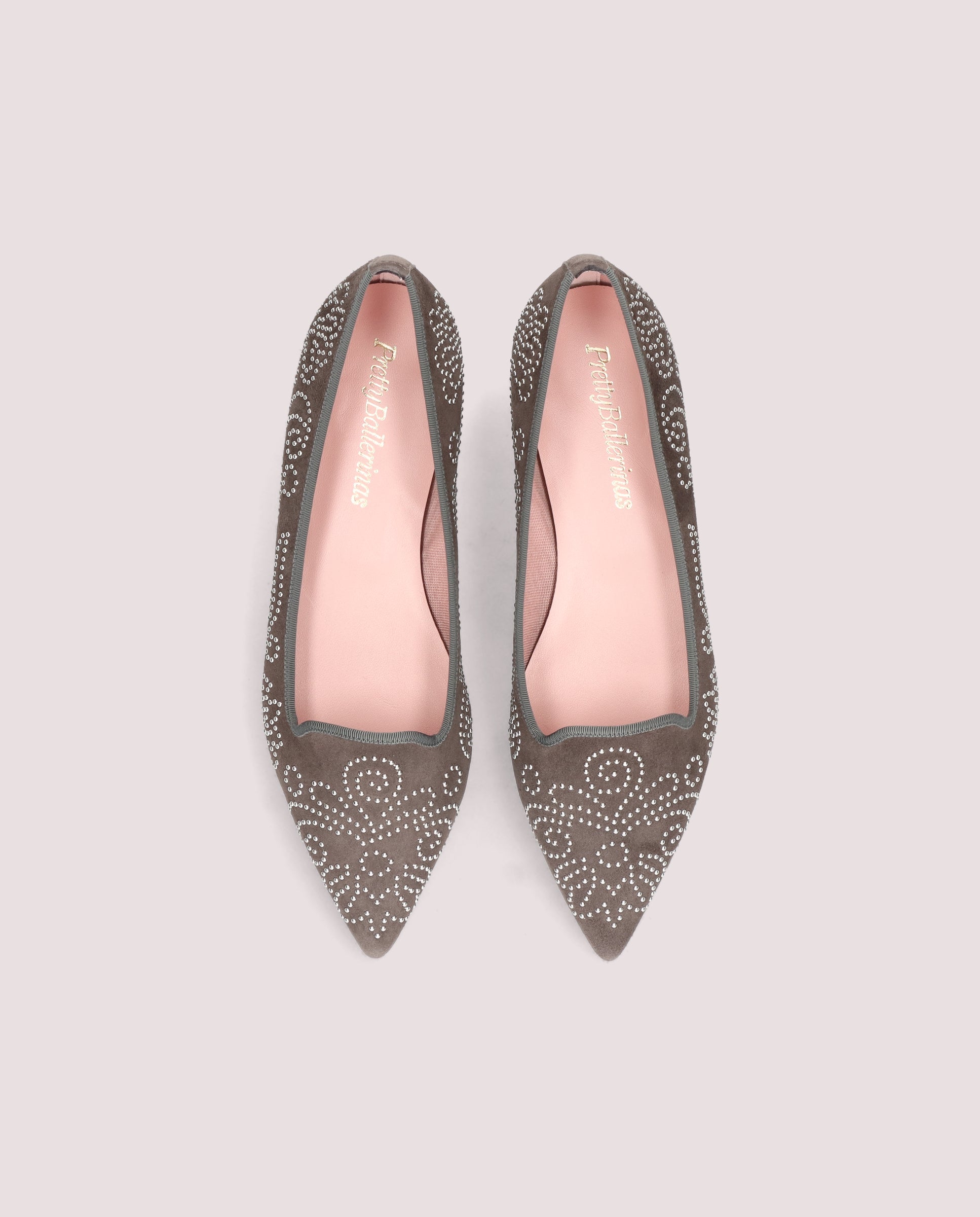 Ella Grey Suede Loafers