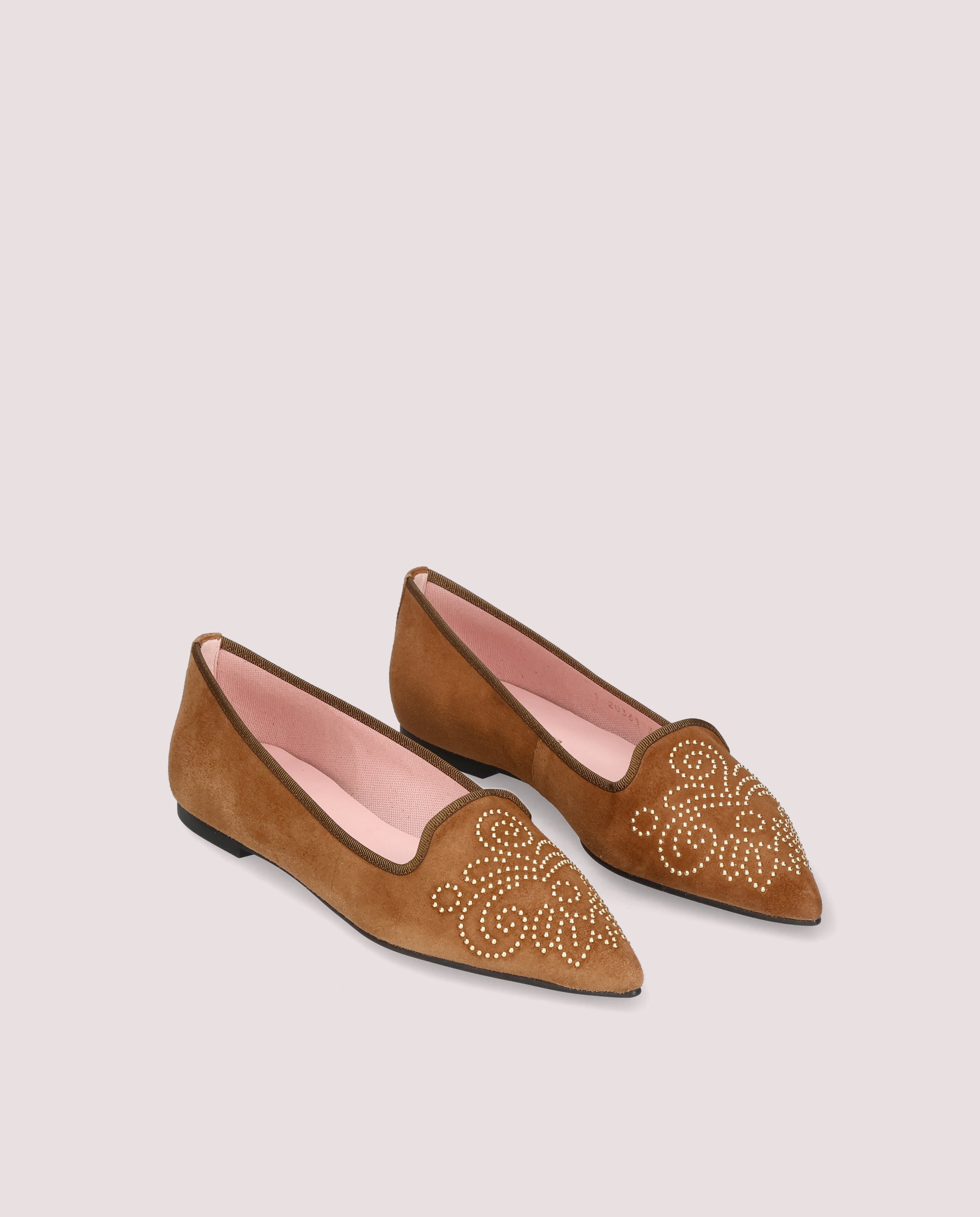 Brown Suede Ella Loafers