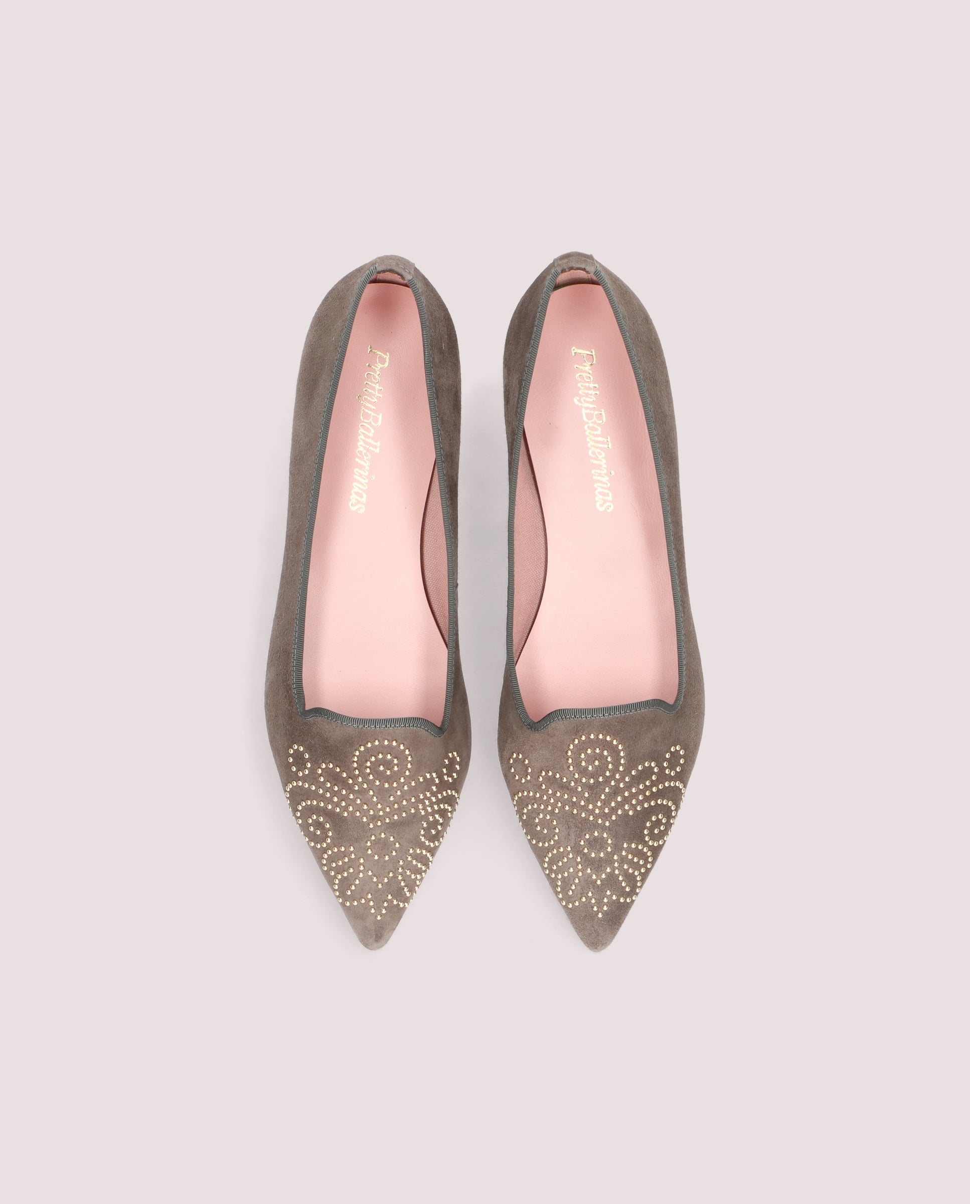 Ella Grey Suede Loafers