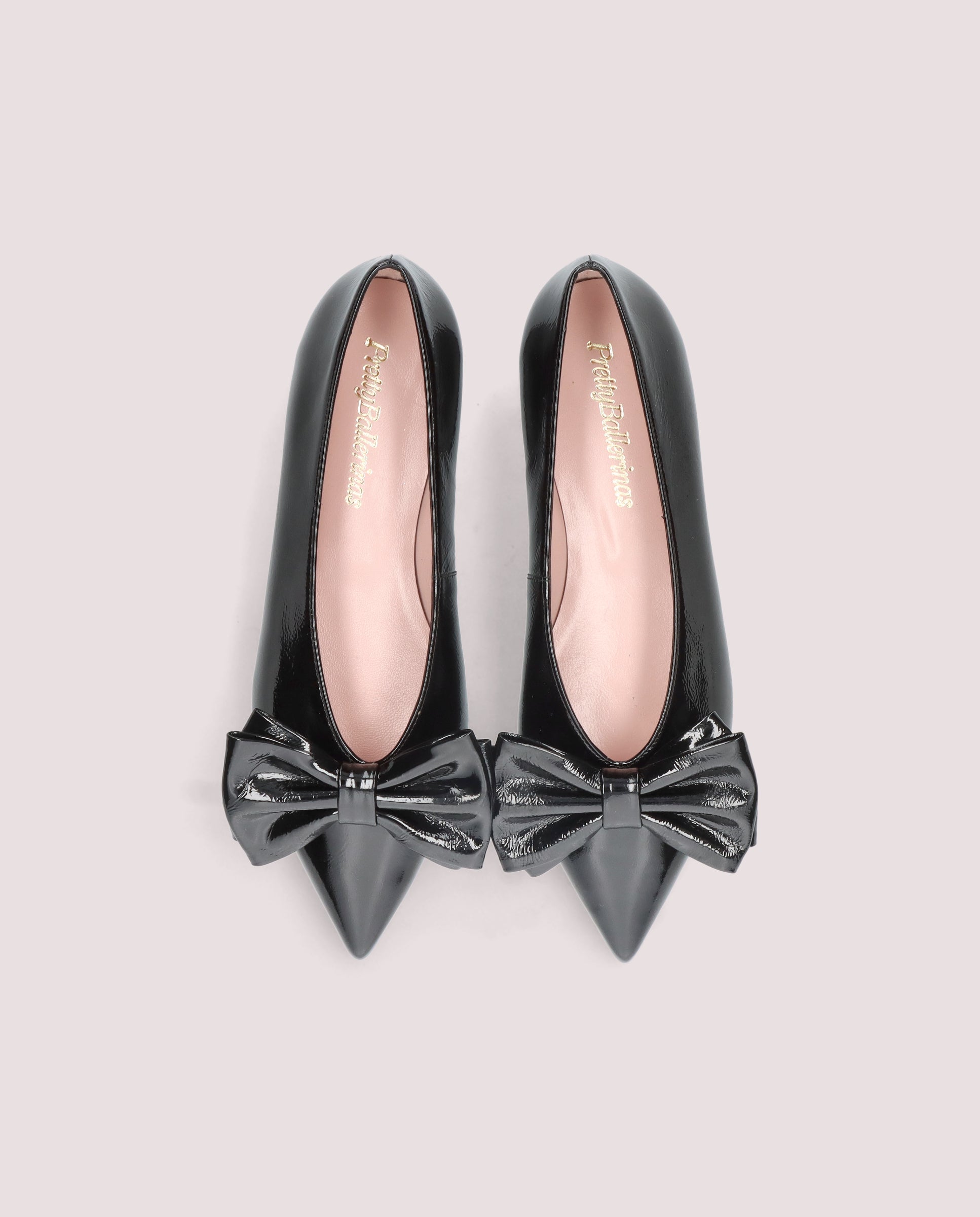 Ella Black Patent Leather Ballet Flats