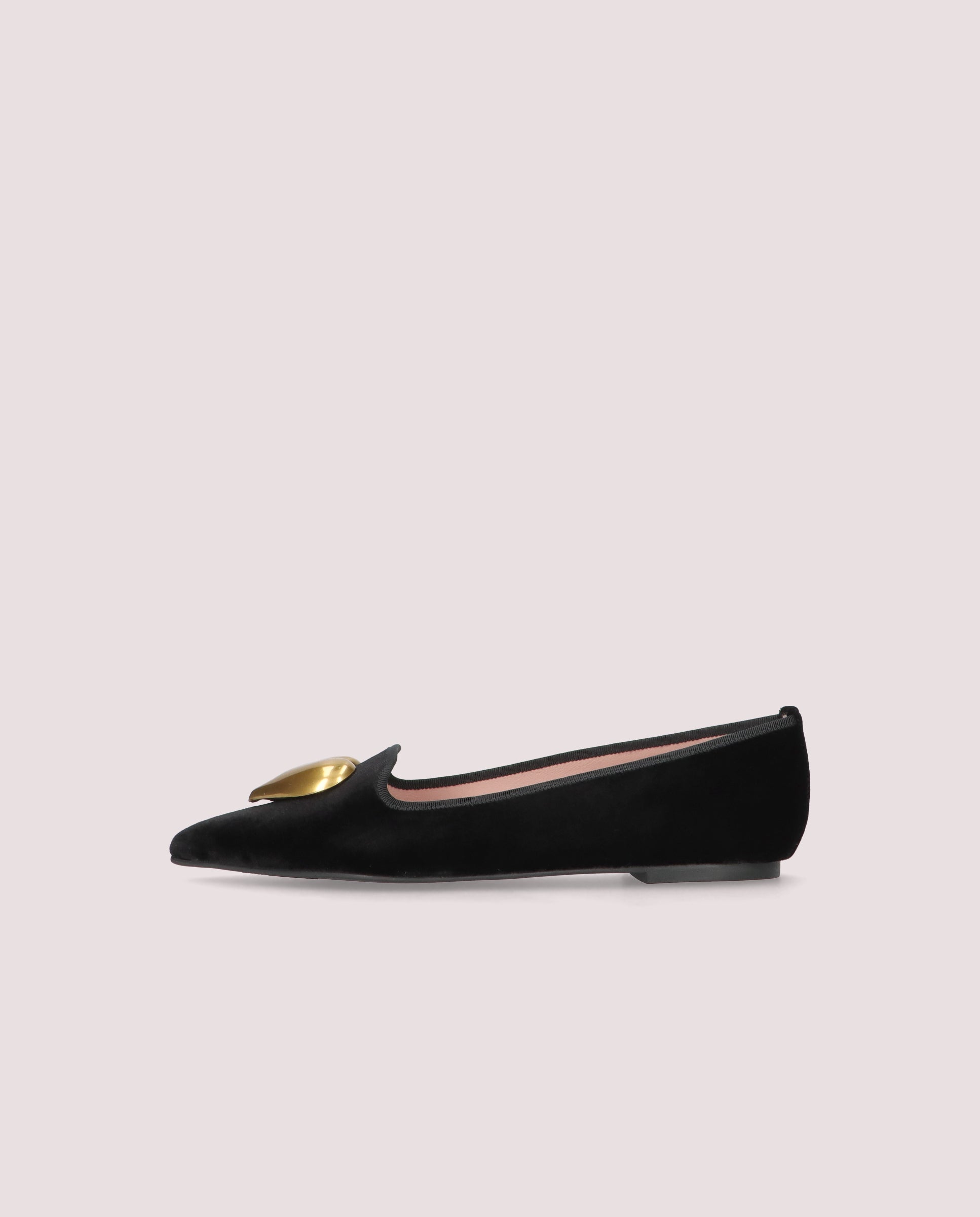 Ella Black Woven Loafers