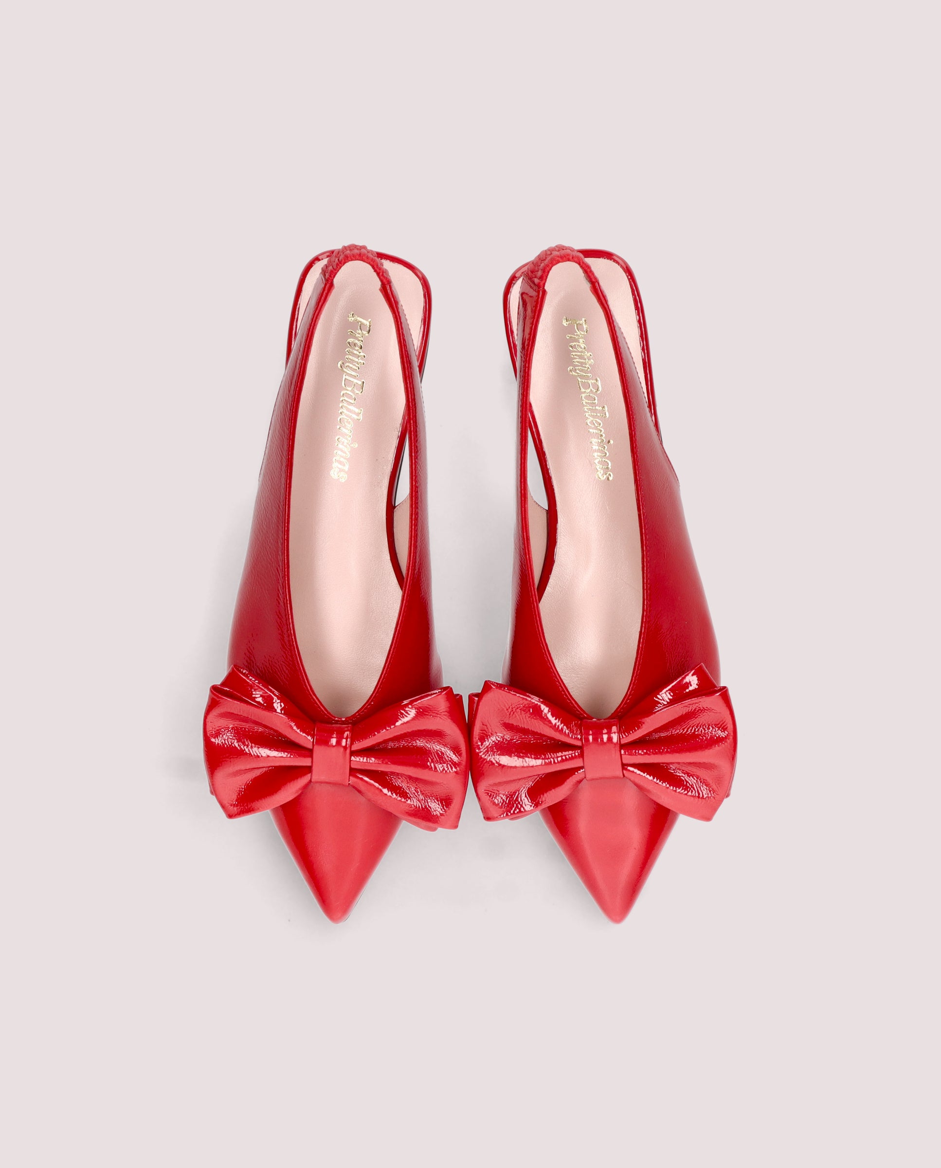 Yvette Red Patent Leather Ballet Flats