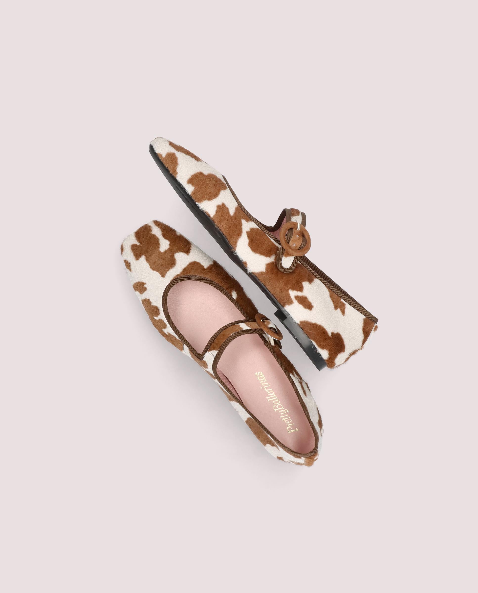 Camille Animal Print Pony Ballet Flats