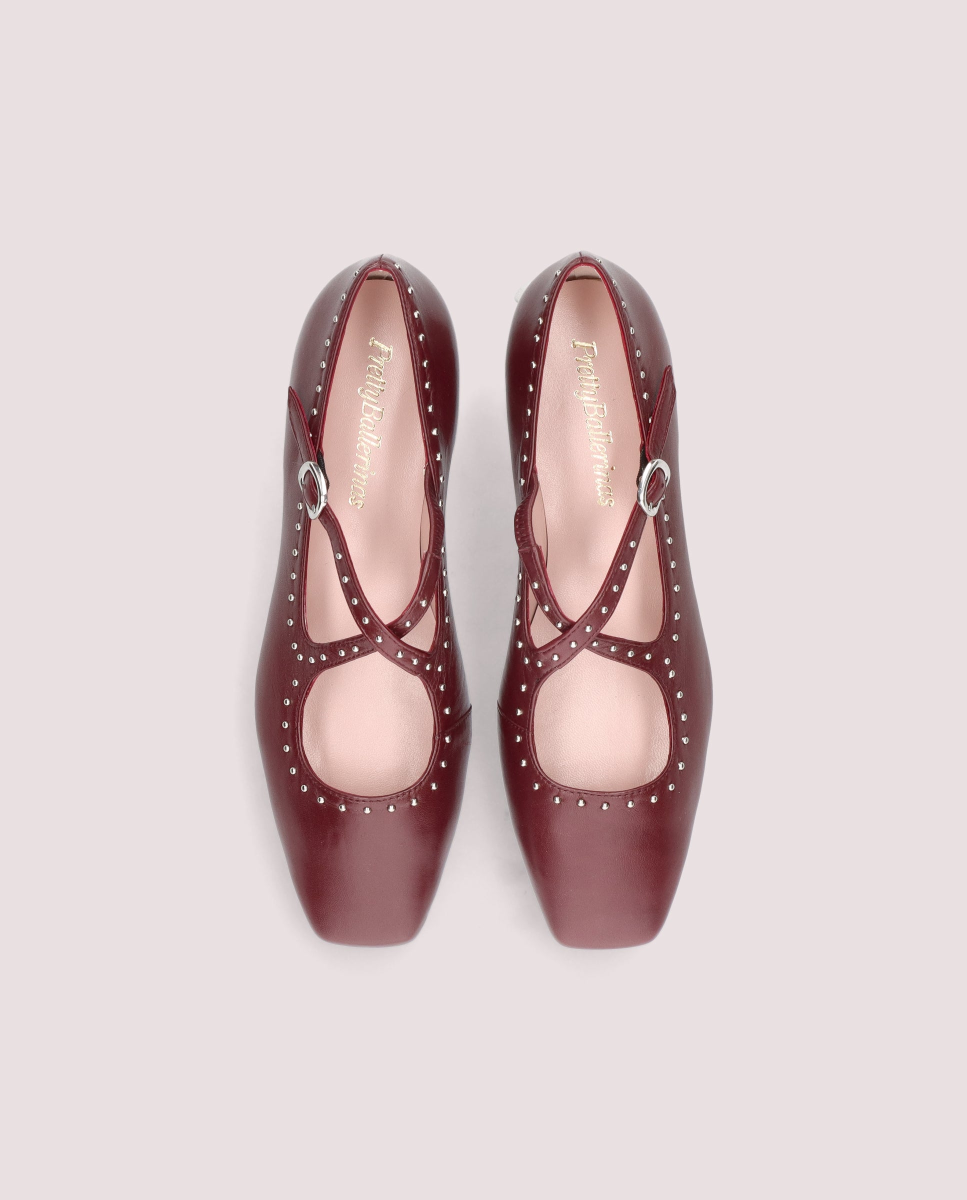 Camille Red Leather Ballet Flats