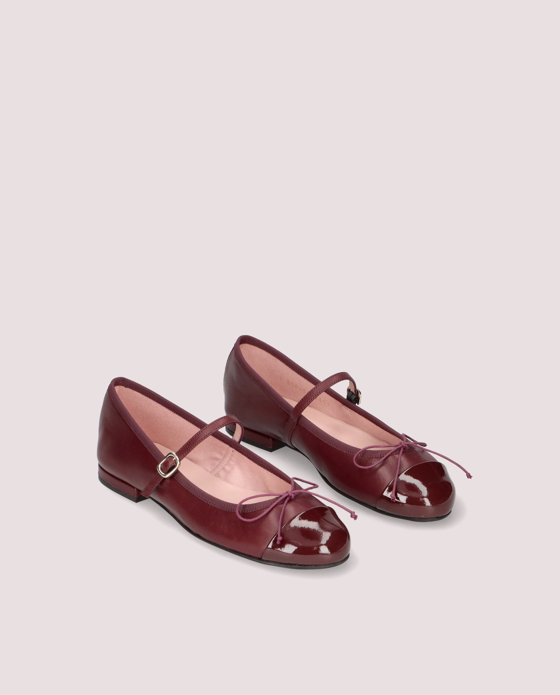 Irma Red Leather Ballet Flats