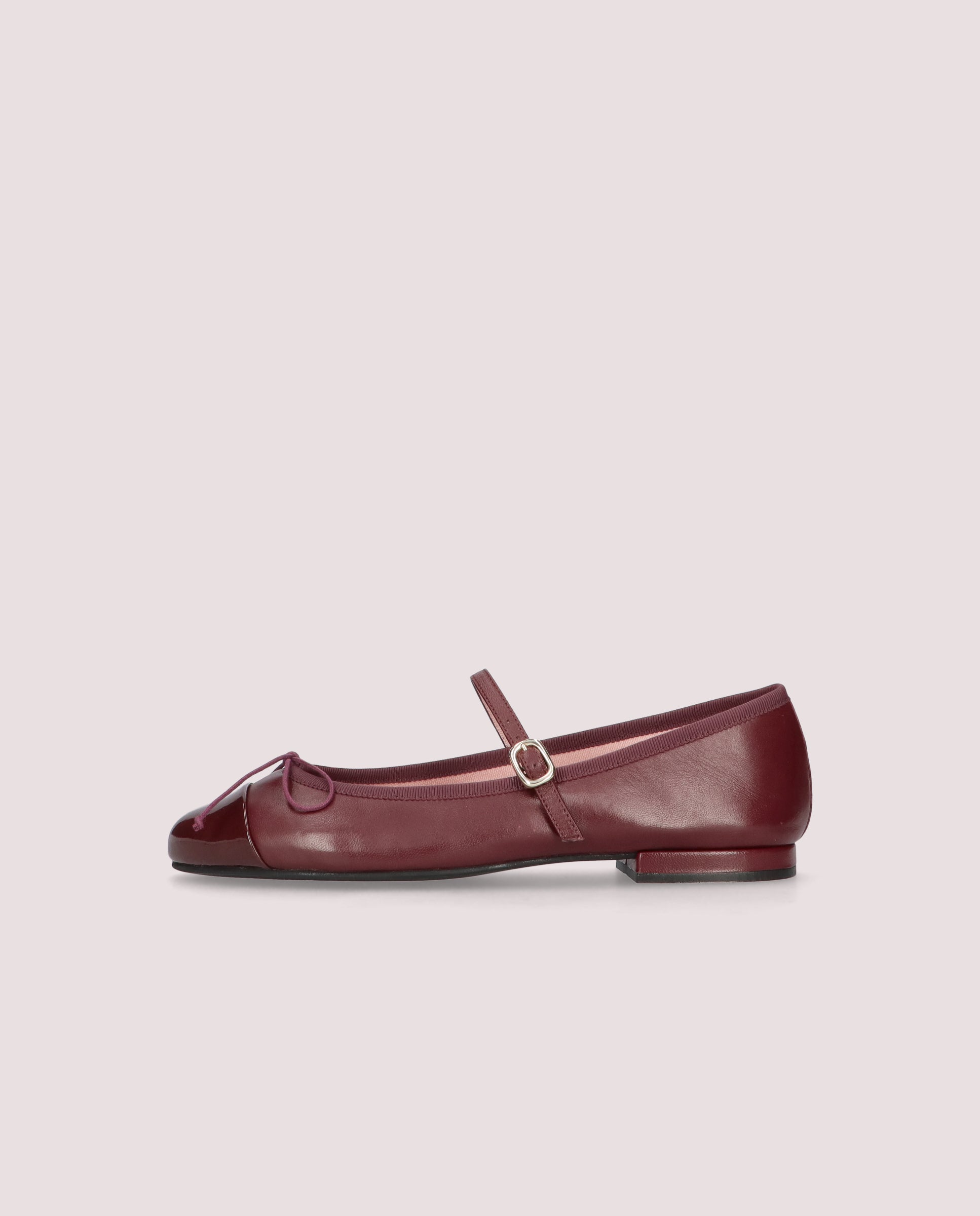 Irma Red Leather Ballet Flats