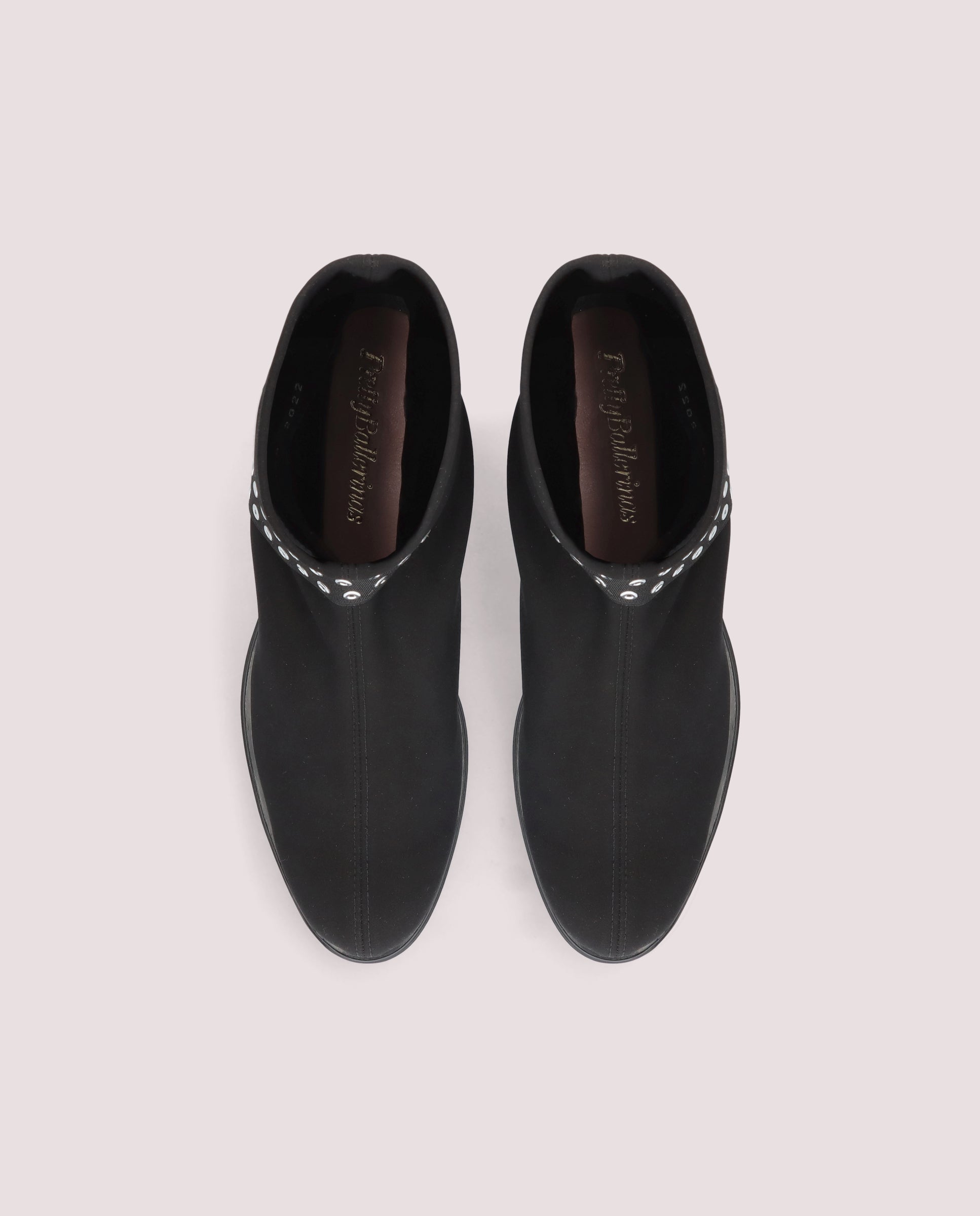 Botines Pat Negros Tejidos