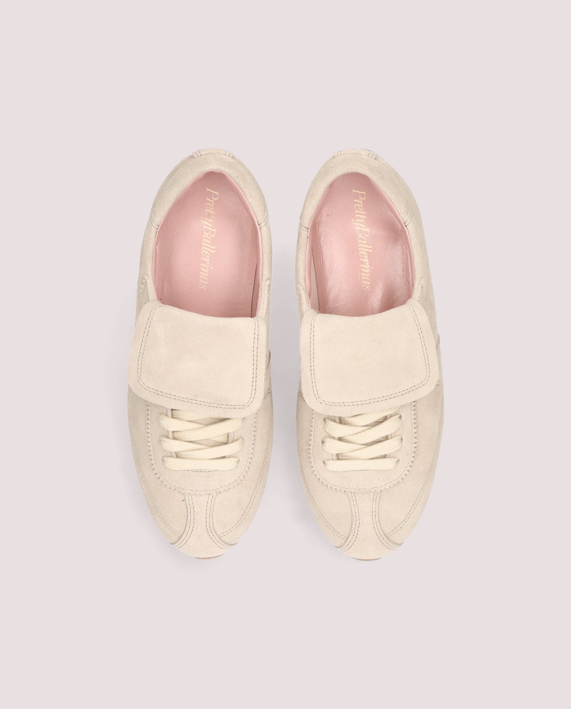Eliana Beige Suede Sneakers