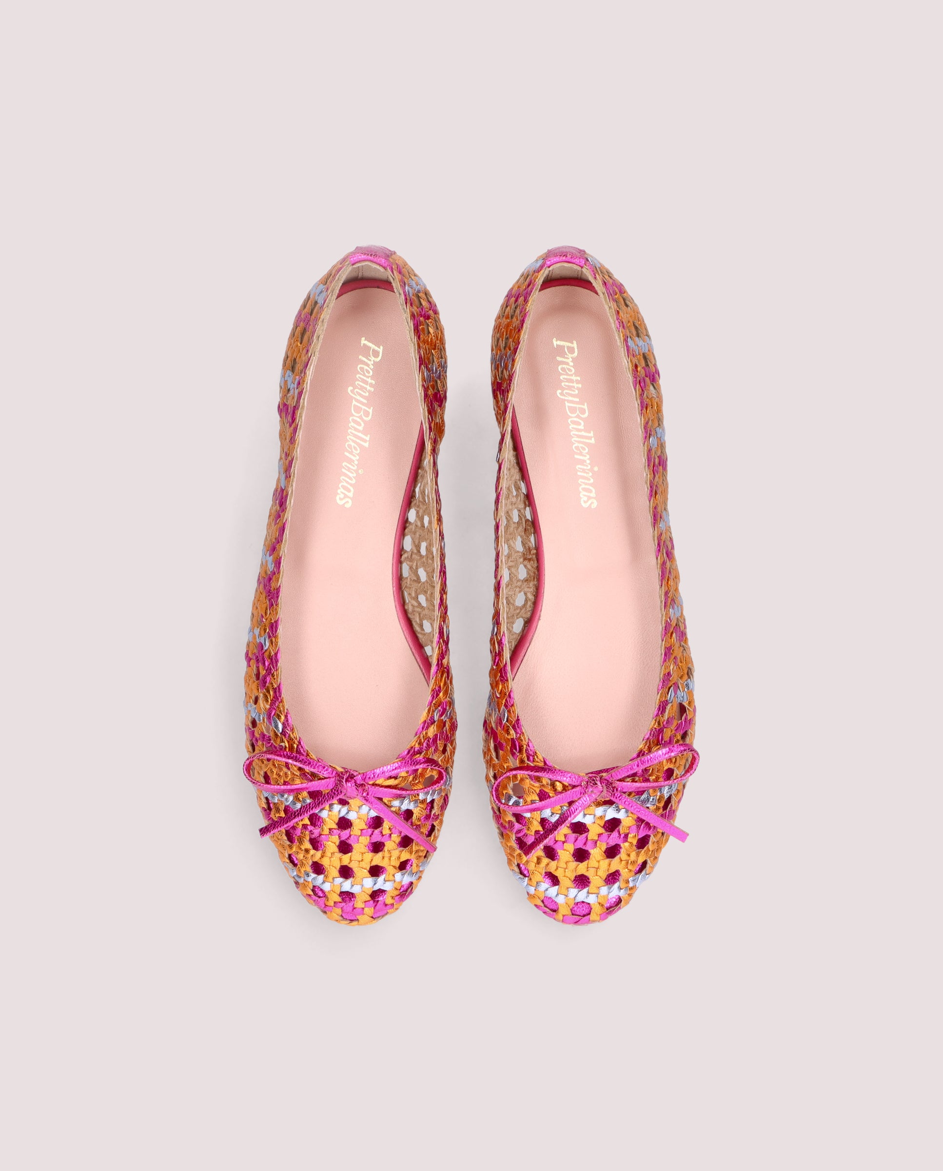 Bailarinas Nicole Multicolores Pieles metalizadas