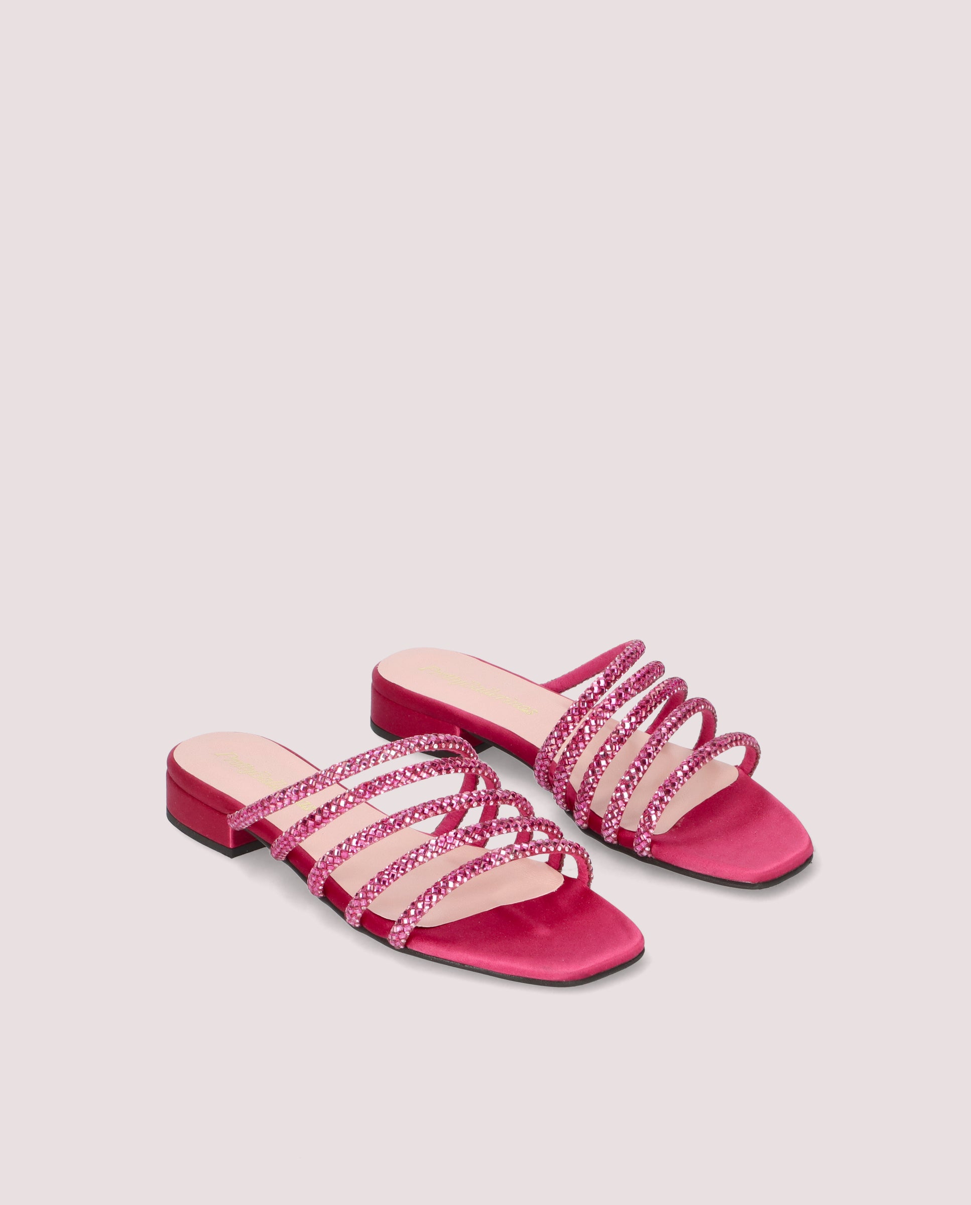 Eva Pink Fabric Sandals