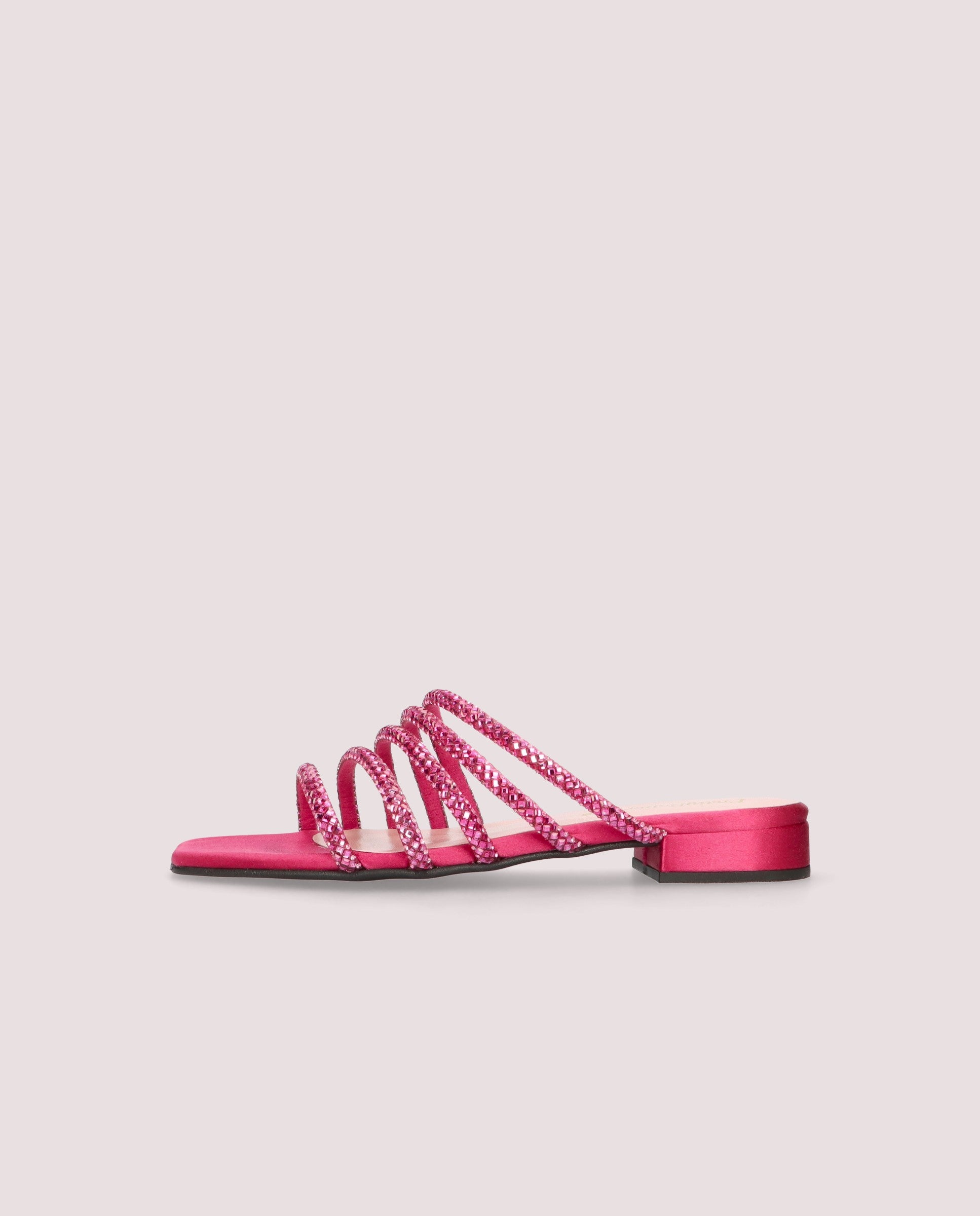 Eva Pink Fabric Sandals