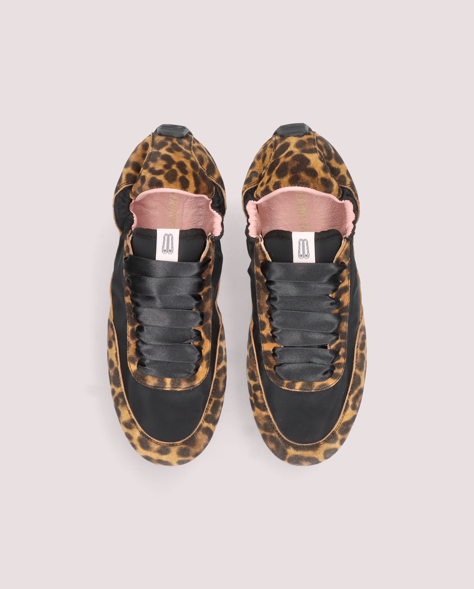 Blue Animal Print Suede Sneakers