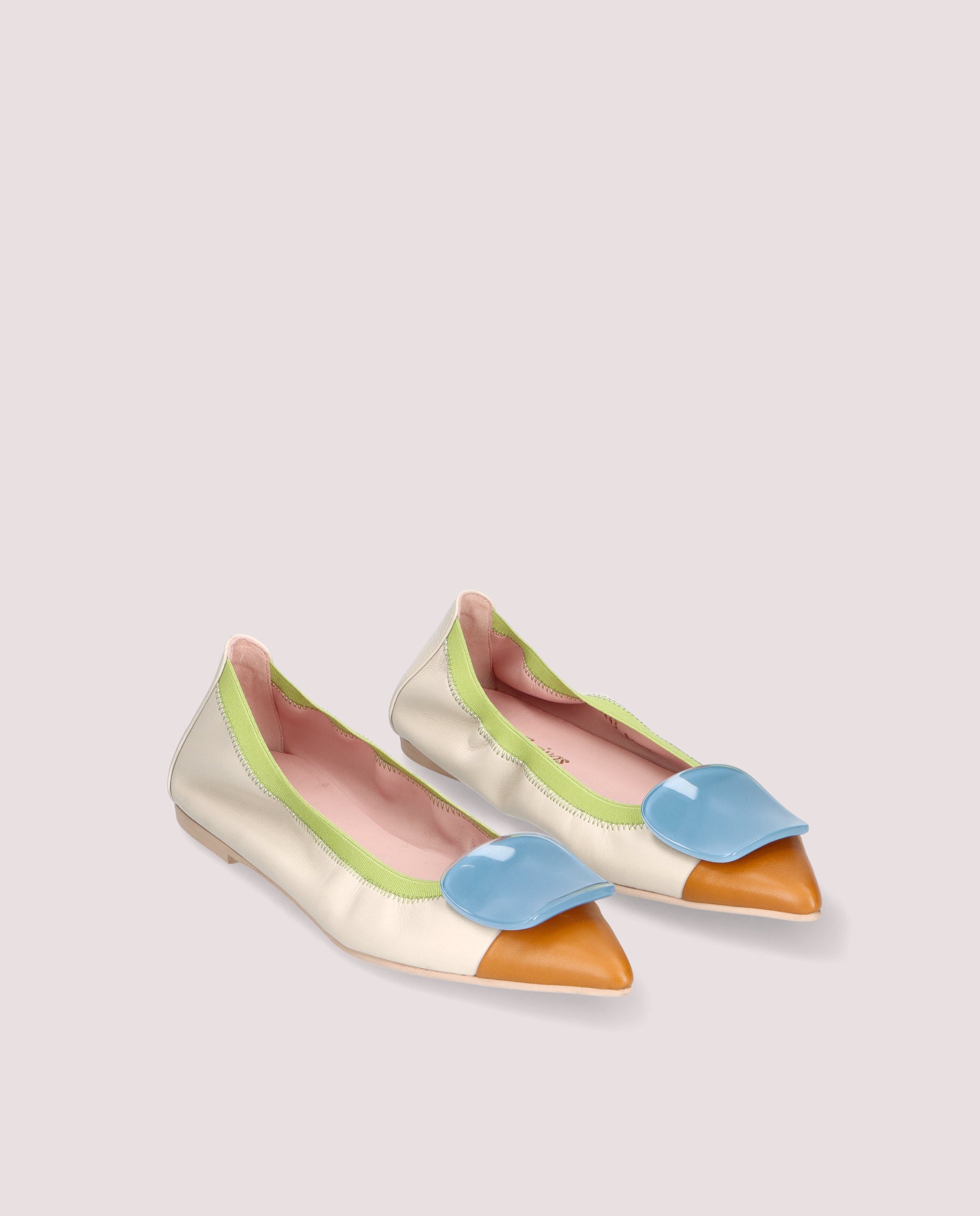 Bailarinas Paris Multicolores Piel