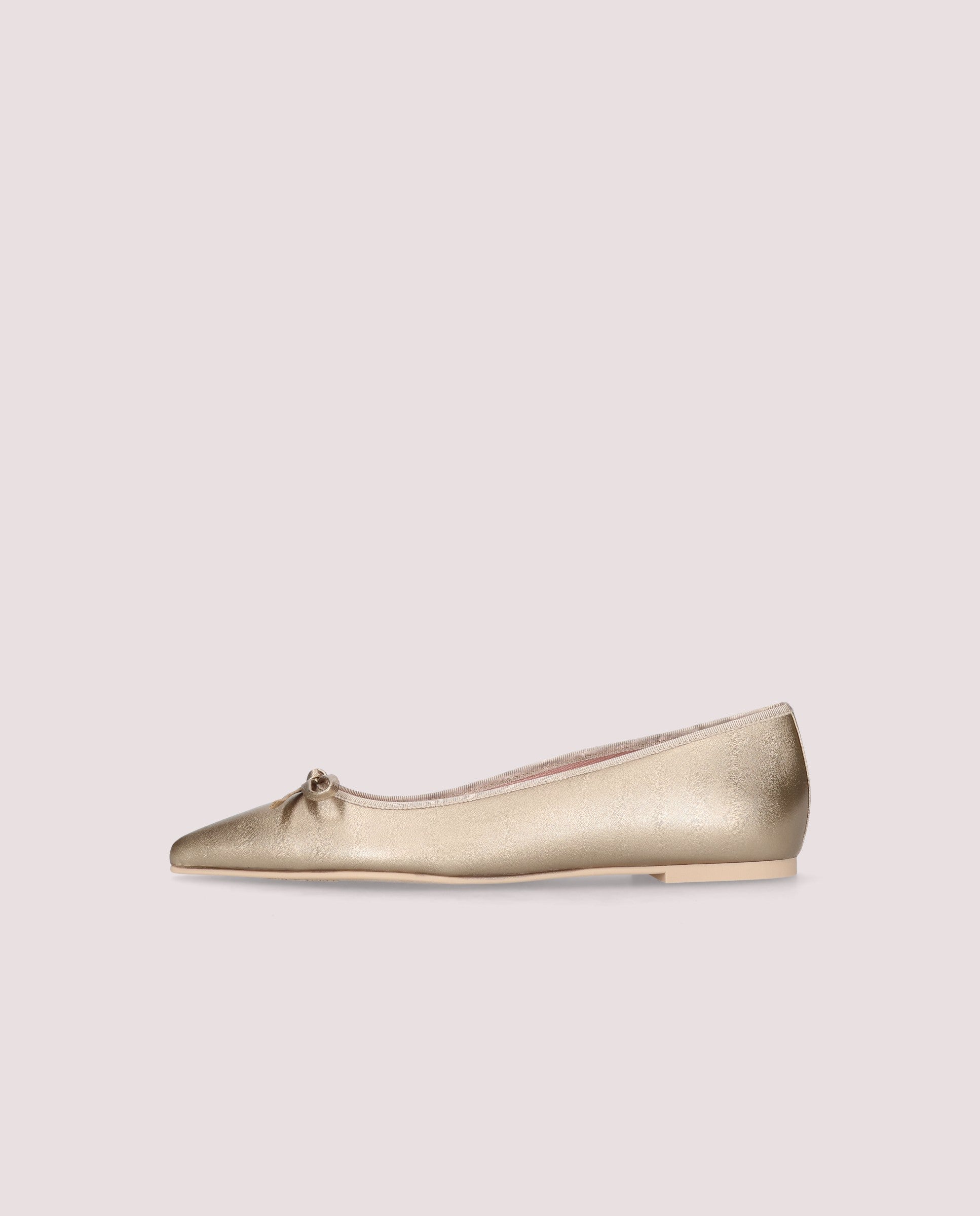 Metallic Leather Paris Ballerinas