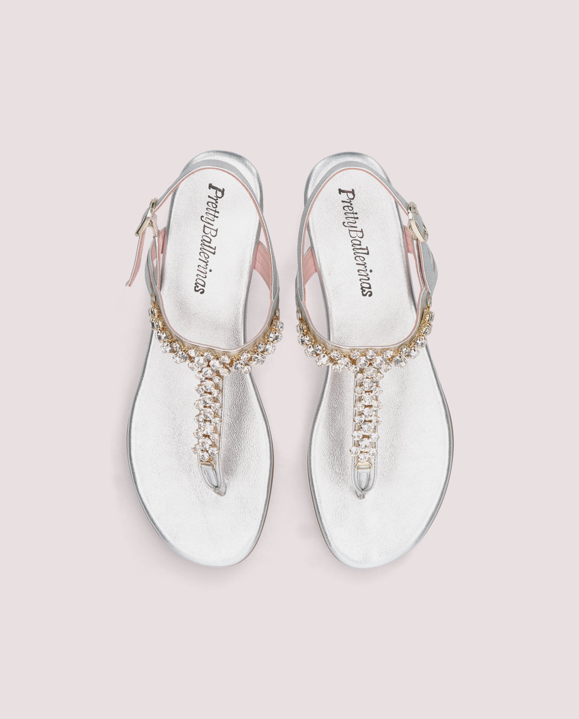 Sandalias Judy Plateados Pieles metalizadas