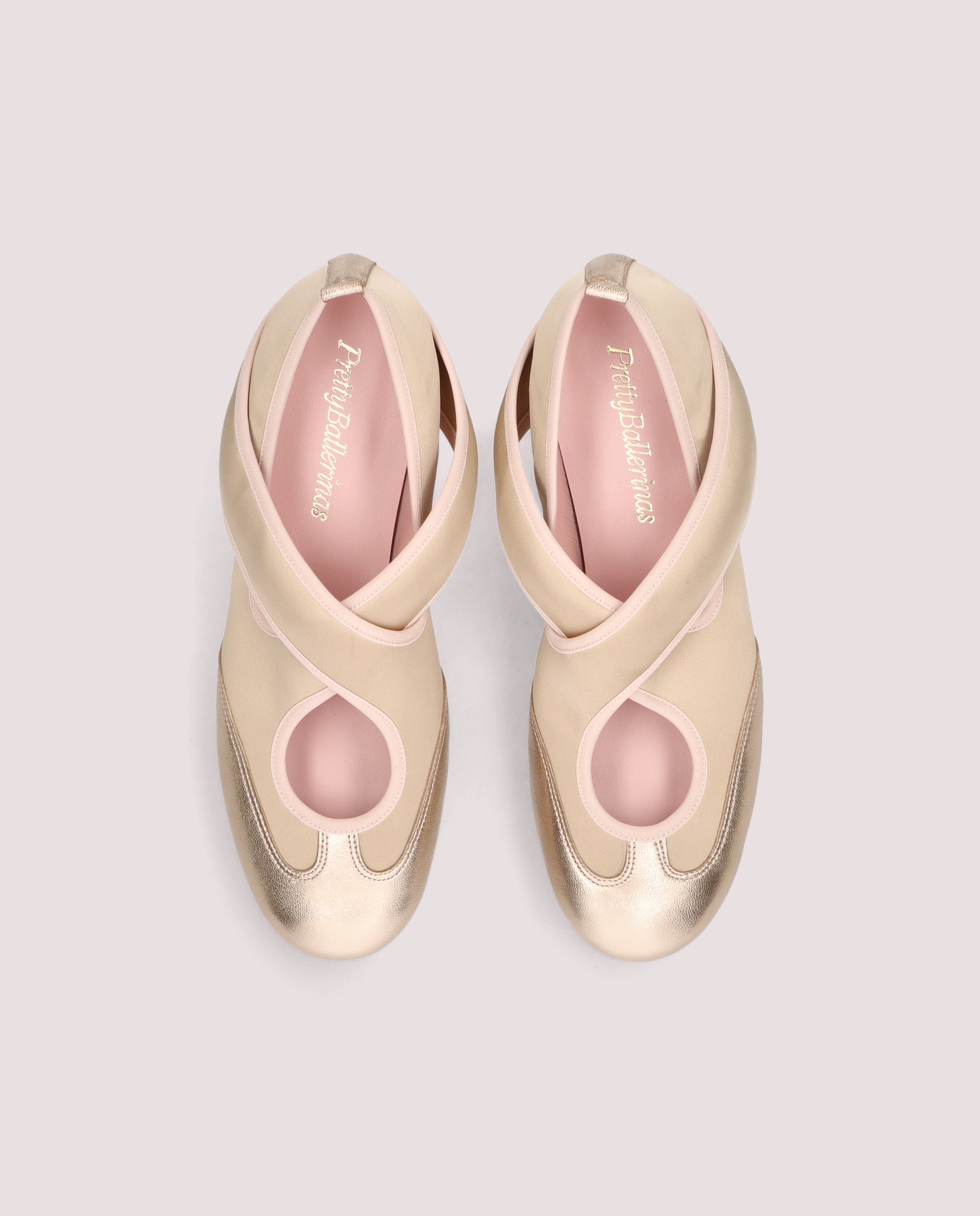 Bailarinas Rosario Dorados Tejidos