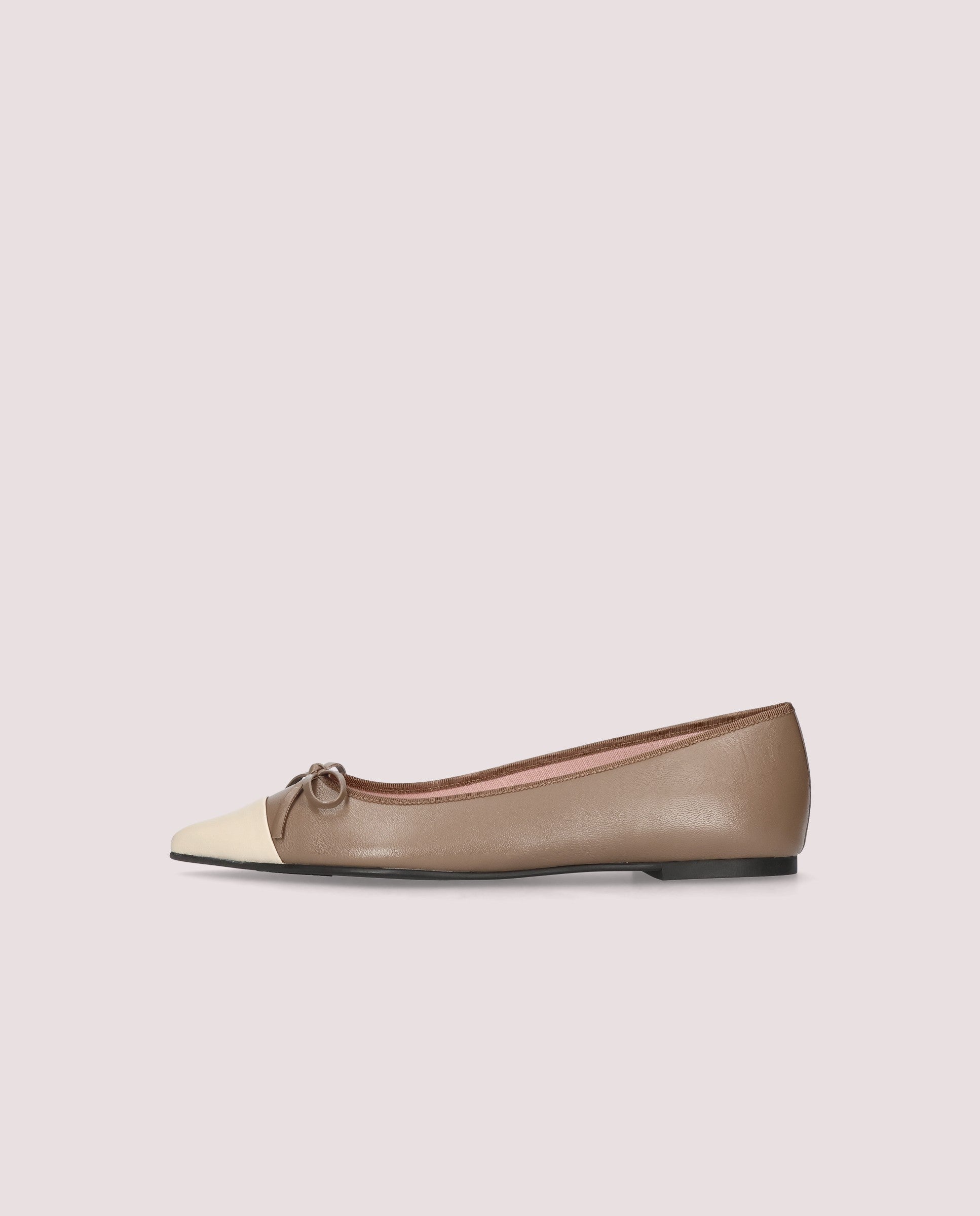 Paris Brown Leather Flats