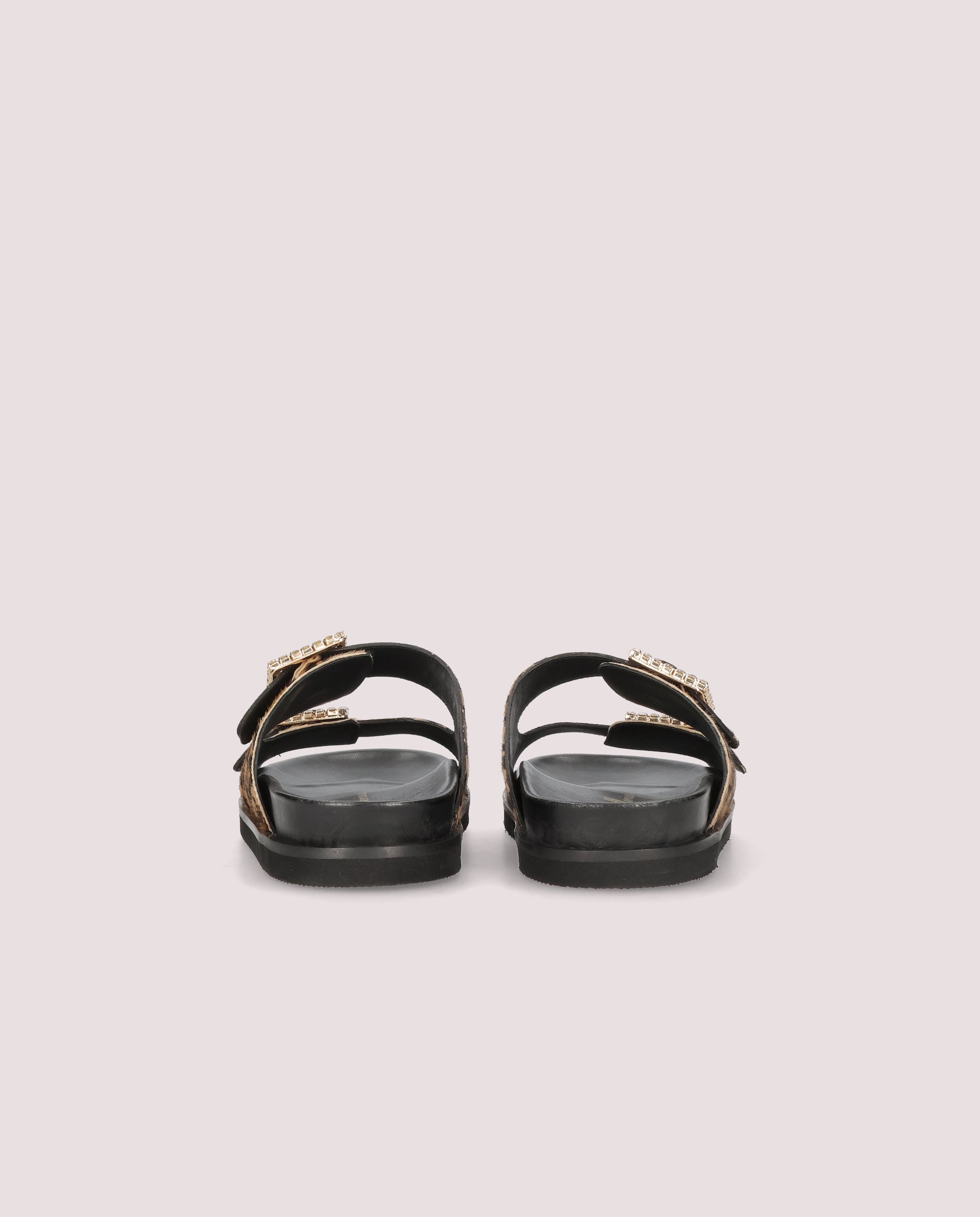 Belle Animal Print Pony Sandals