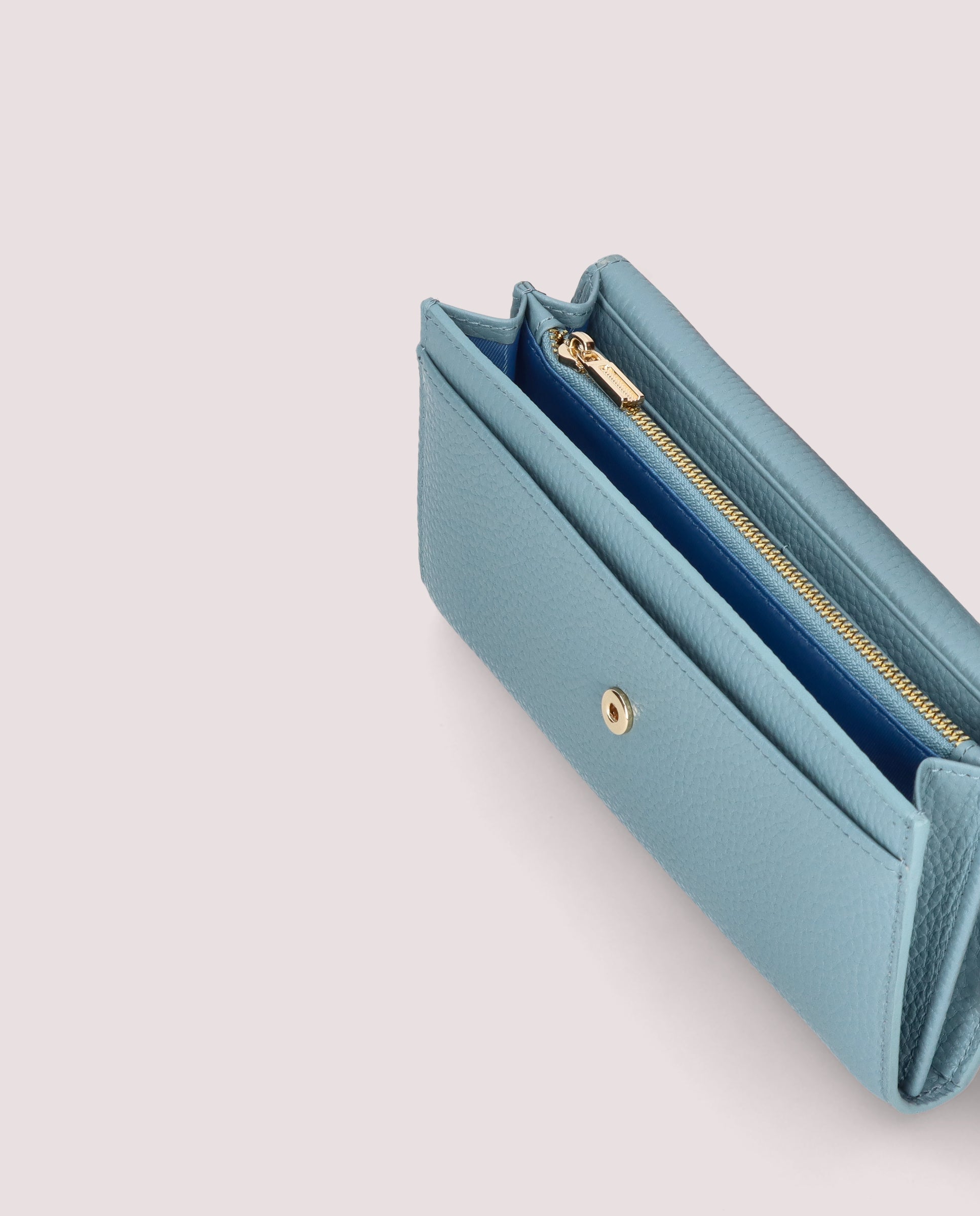 Blue Leather Bags Wallets