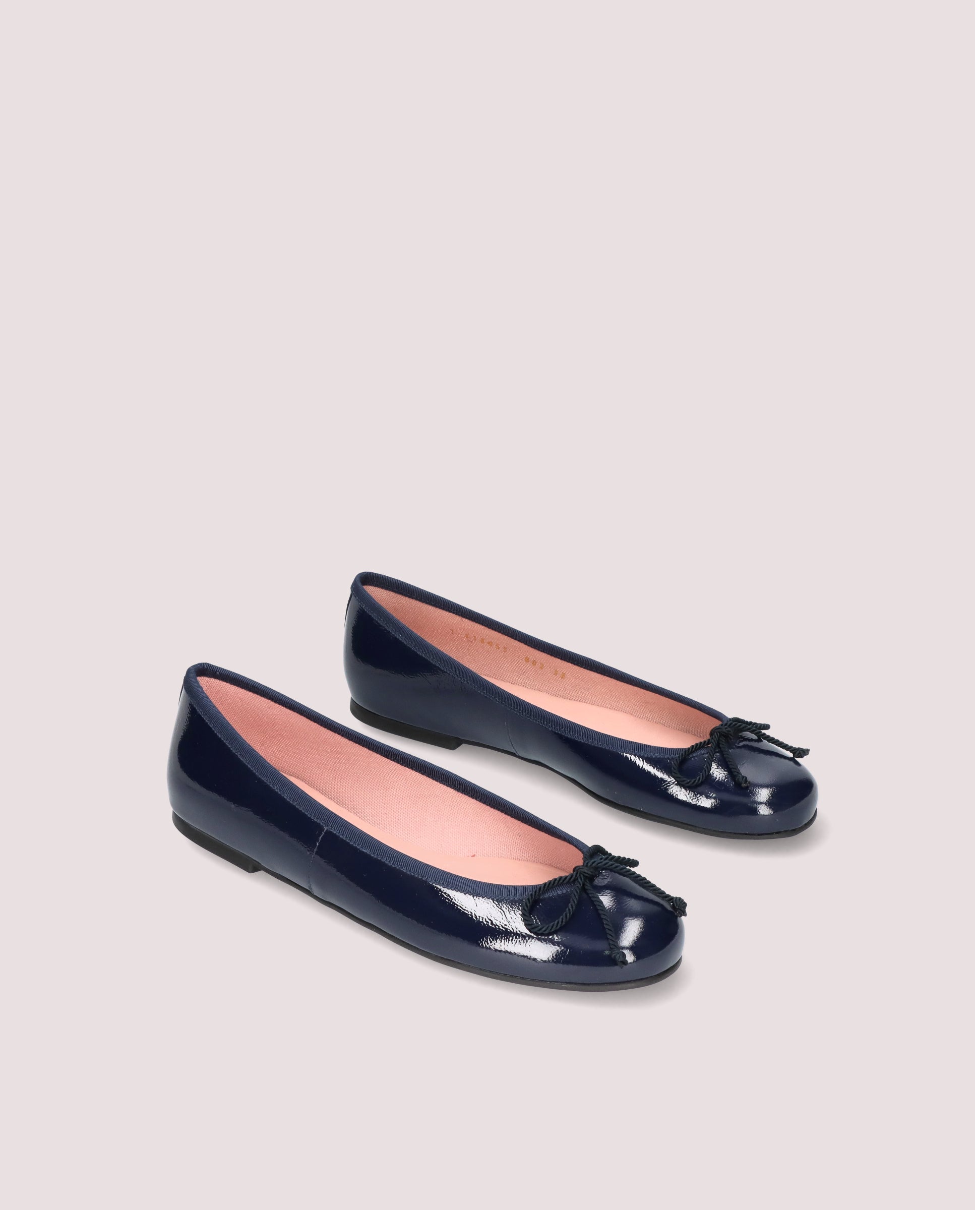 Rosario Blue Patent Leather Ballerinas