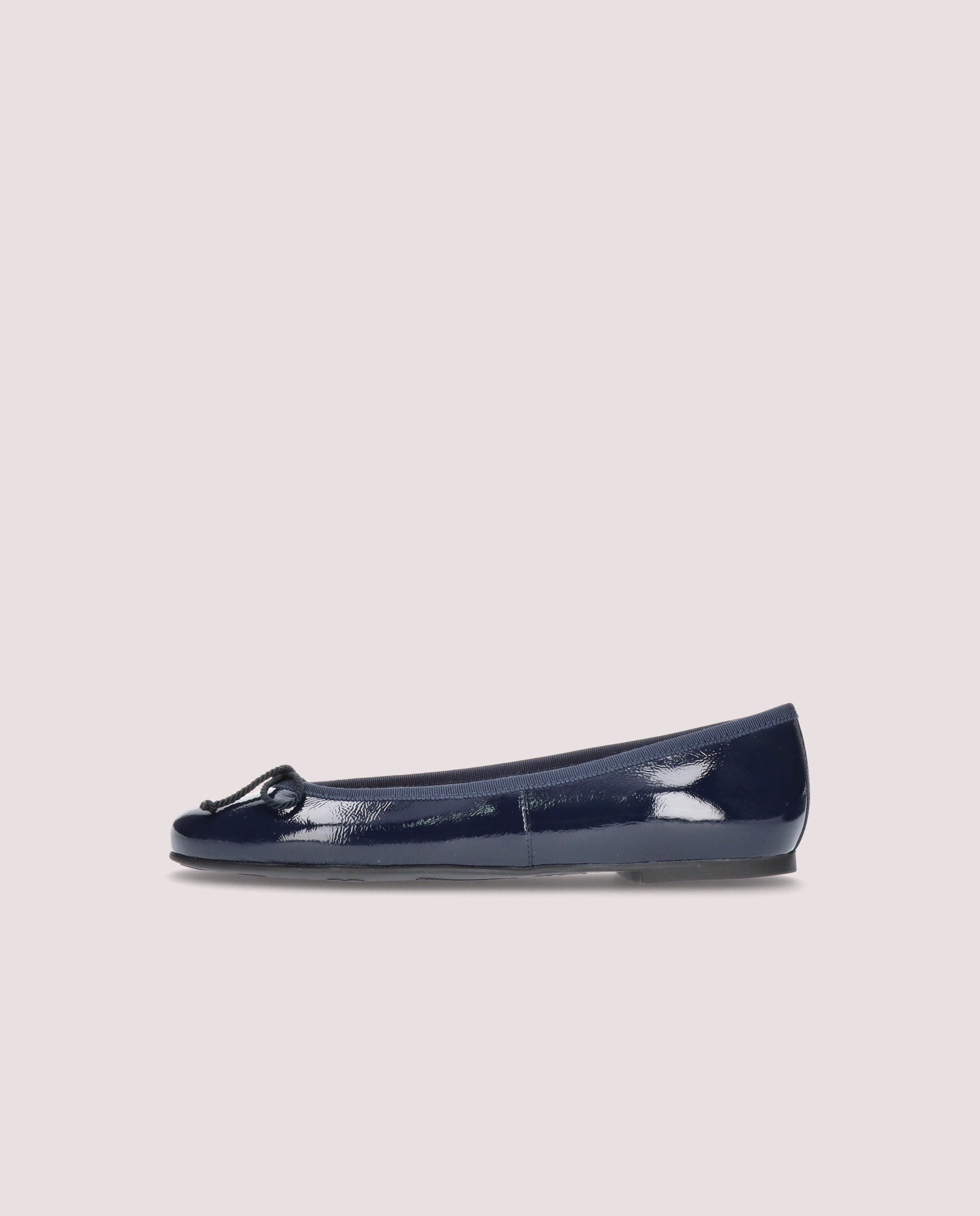 Rosario Blue Patent Leather Ballerinas