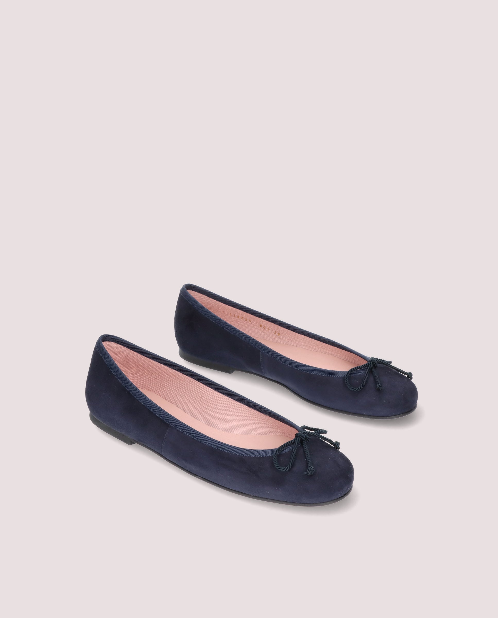 Rosario Blue Suede Ballerinas