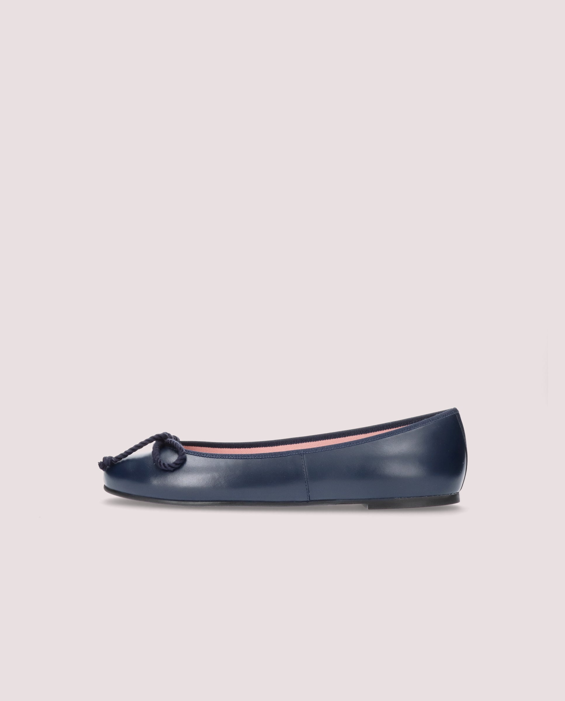 Rosario Blue Leather Ballerinas