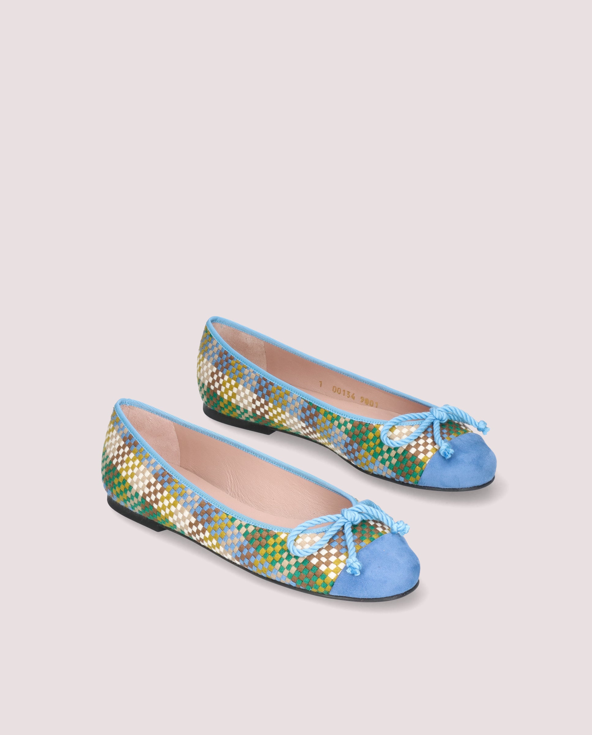 Rosario Multicolored Suede Ballet Flats