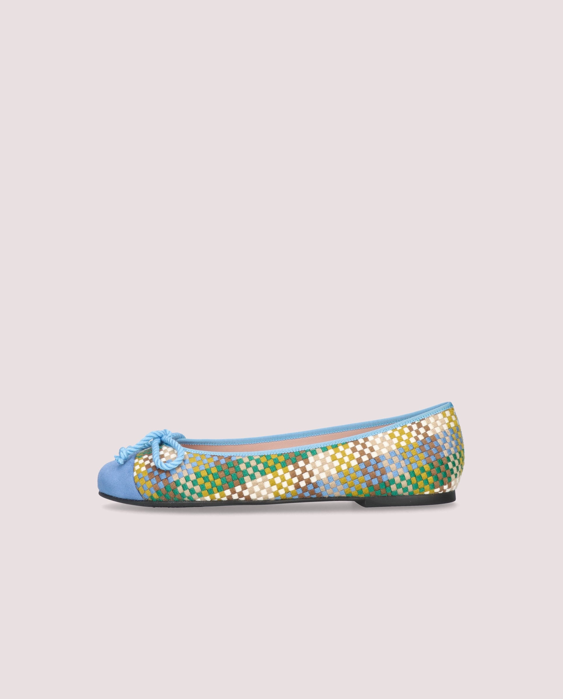 Rosario Multicolored Suede Ballet Flats